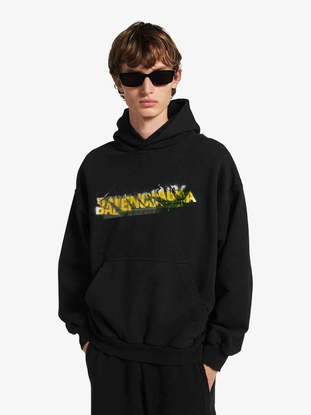 Messy Spray Sweatshirt Balenciaga – Гарантія оригінальності – вид ззаду