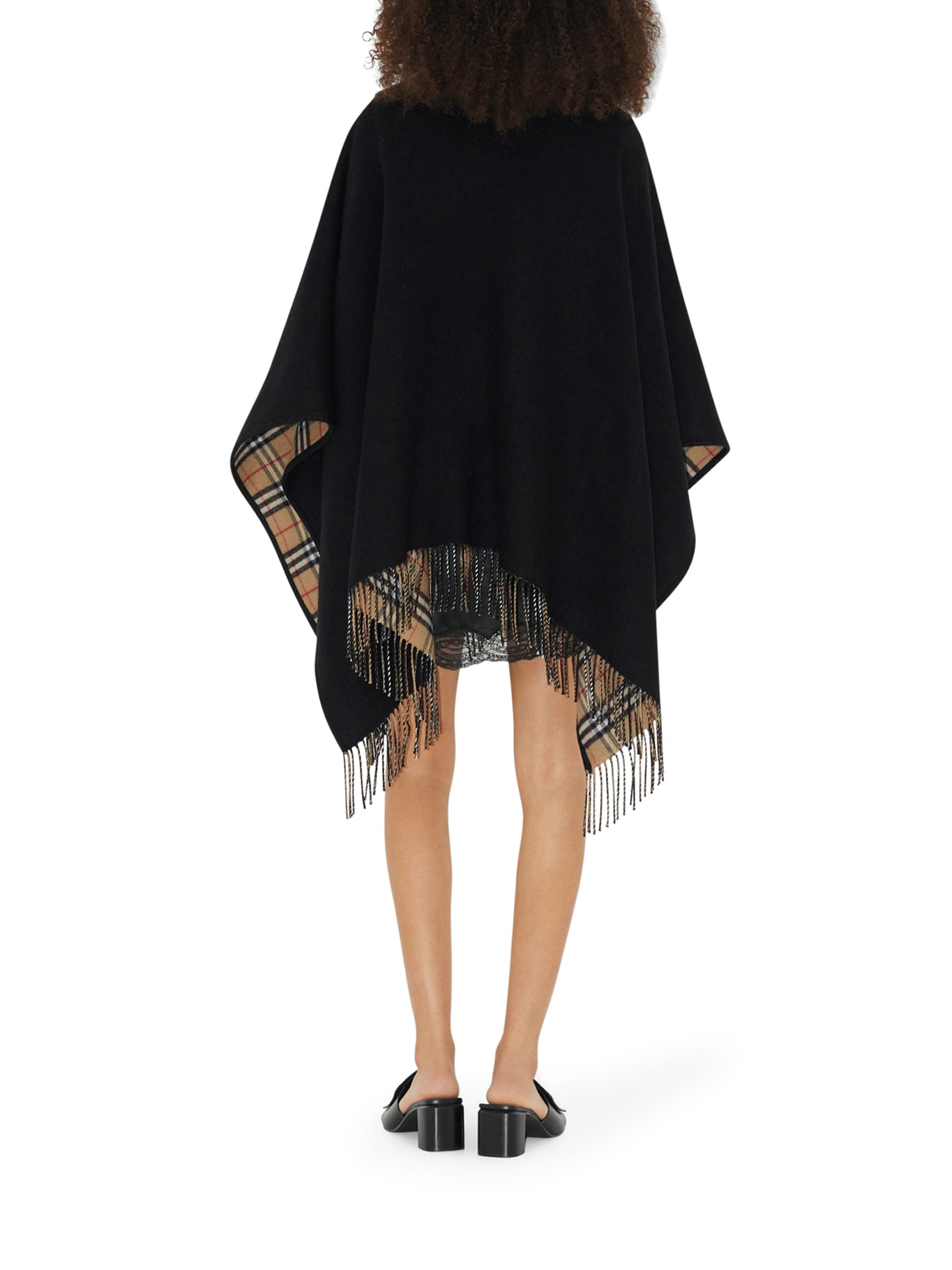 Reversible Check Wool Cape Burberry оригінал – Купити в Україні – збільшений вид