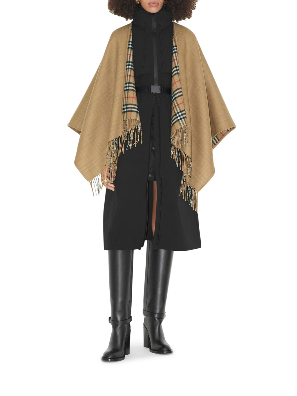 Reversible Check Wool Cape Burberry оригінал – Купити в Україні – детальний вид