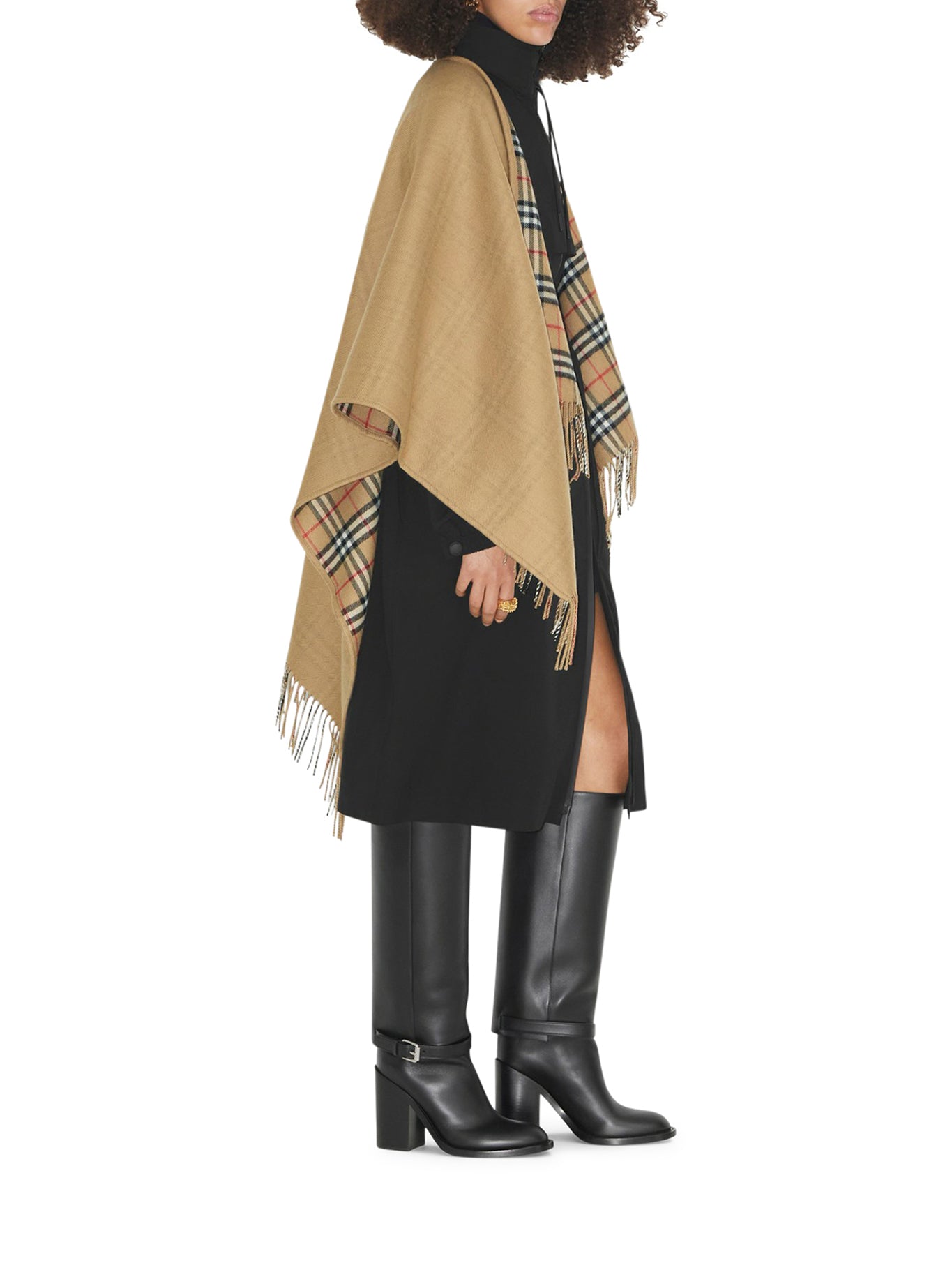 Reversible Check Wool Cape Burberry оригінал – Купити в Україні – збільшений вид