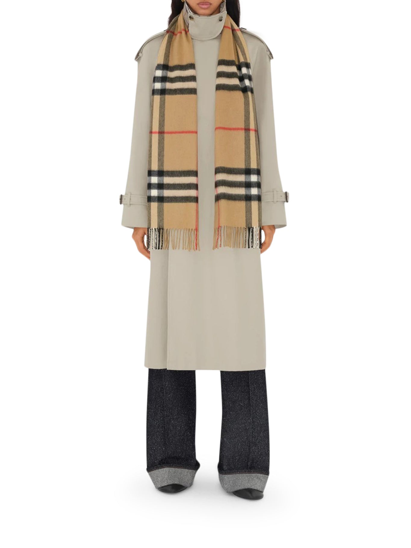 Check Cashmere Scarf Burberry оригінал – Купити в Україні – вид ззаду