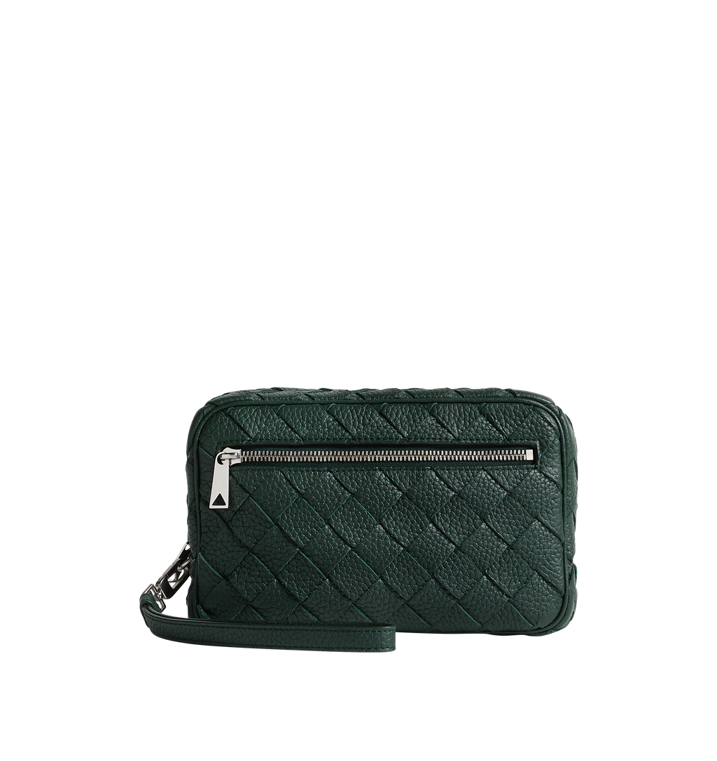 Small Pouch With Wristlet Bottega veneta – Гарантія оригінальності – боковий вид