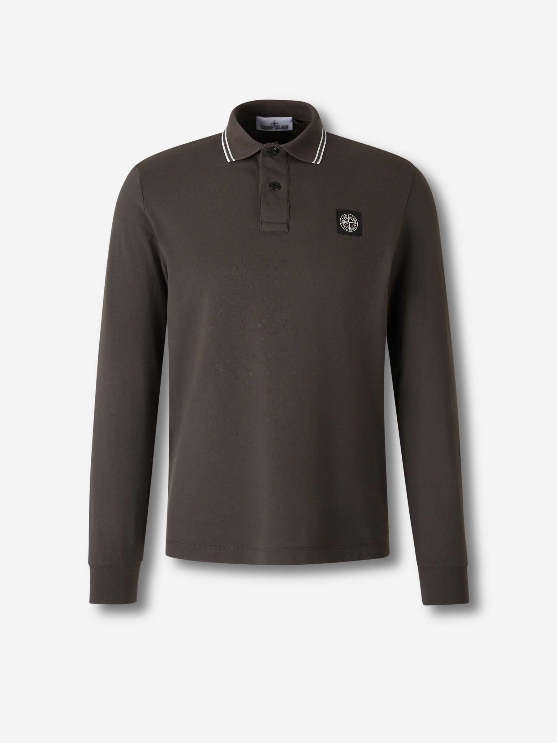 Оригінальна Long Sleeve Polo Stone island – боковий вид