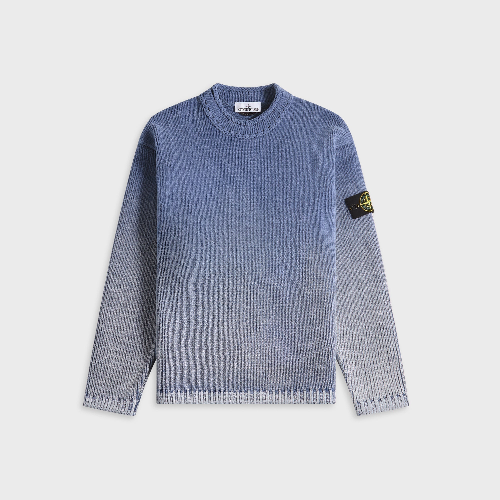 Maglieria Crewneck Dark Blue Stone island – Гарантія оригінальності – боковий вид - STONE ISLAND