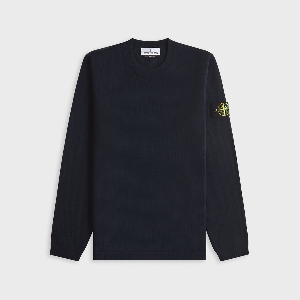 Maglieria Crewneck Navy Blue Stone island оригінал – Купити в Україні – боковий вид