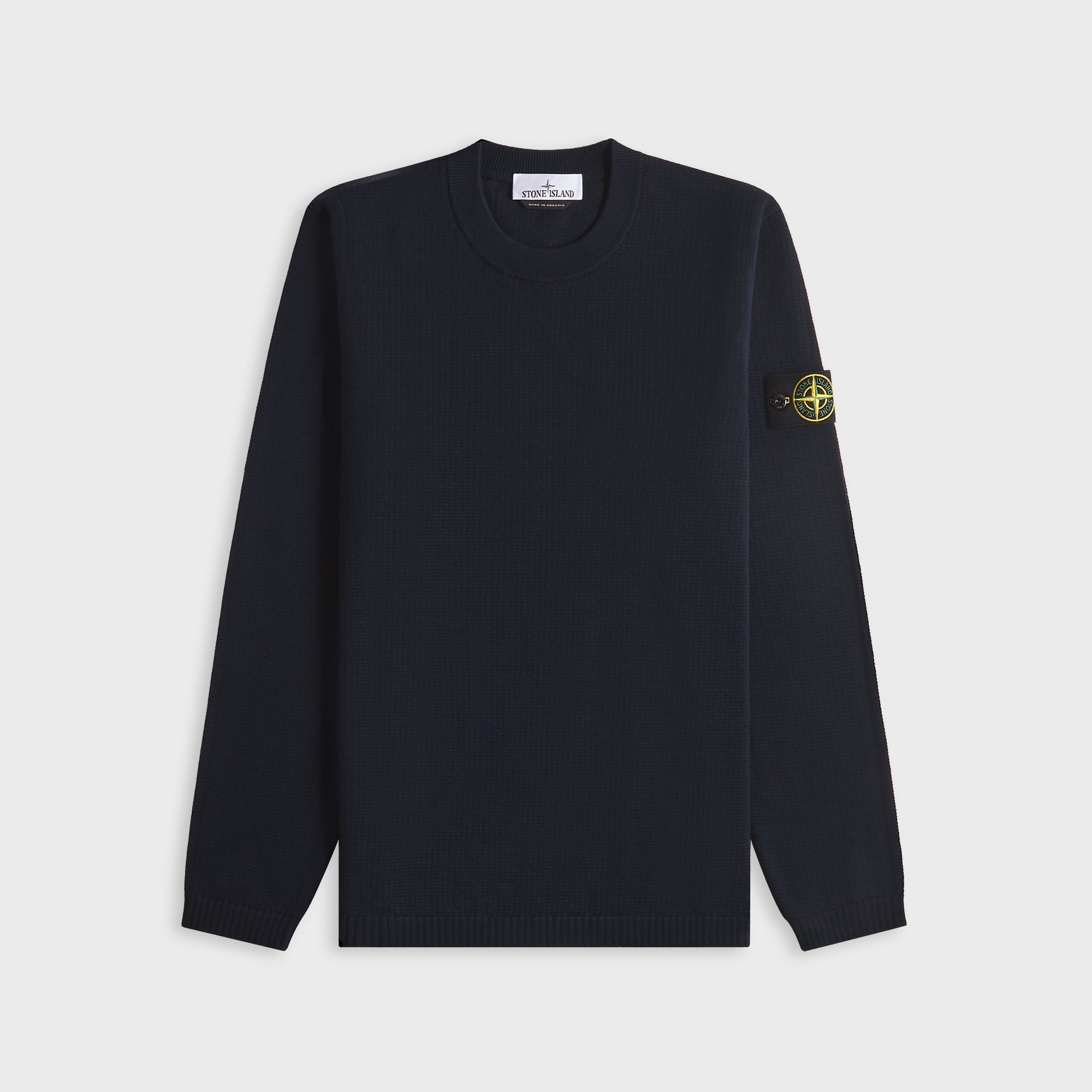Maglieria Crewneck Navy Blue Stone island оригінал – Купити в Україні – боковий вид - STONE ISLAND