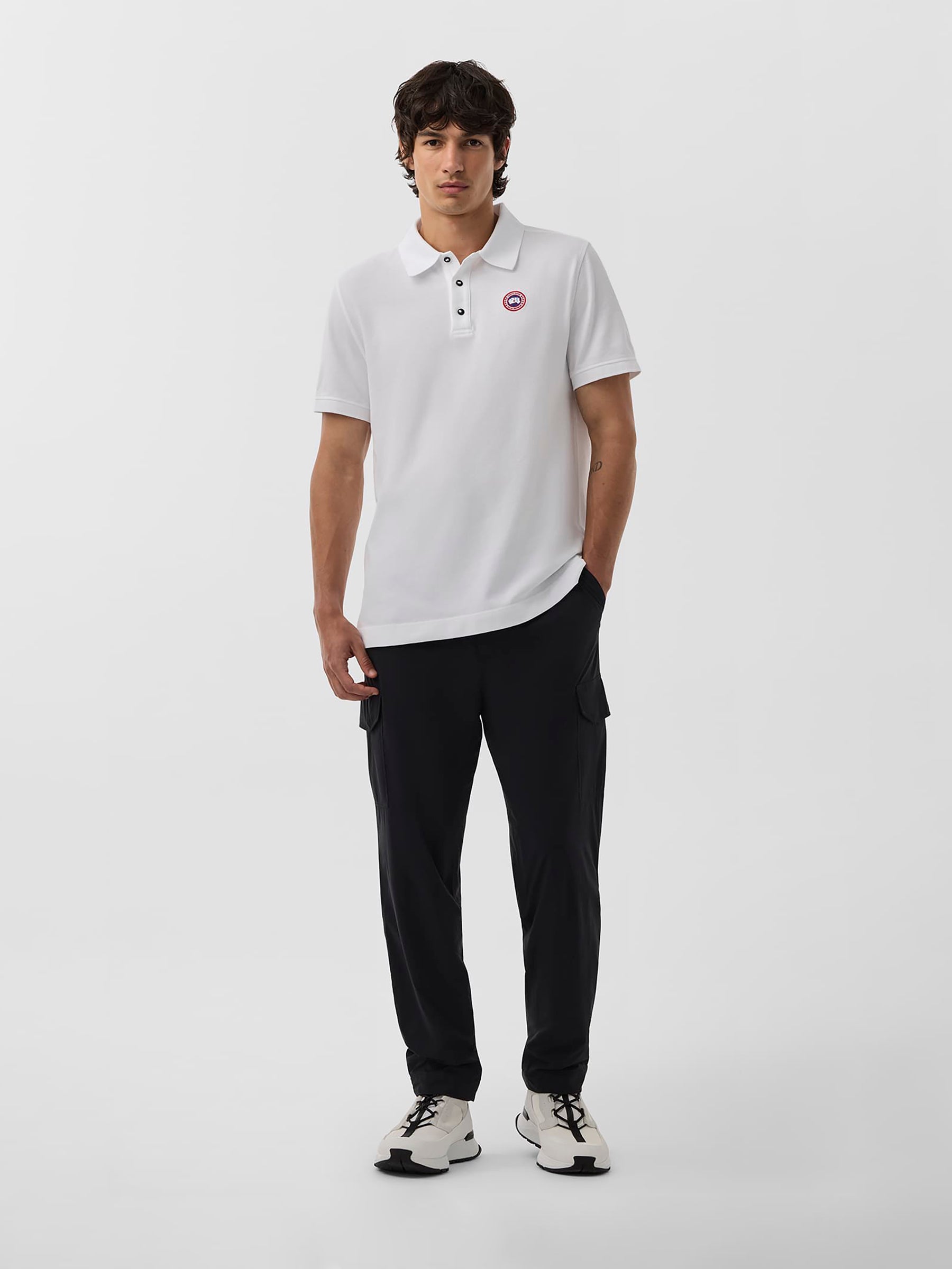 Оригінальна Beckley Short Sleeve Polo Canada goose – вид ззаду