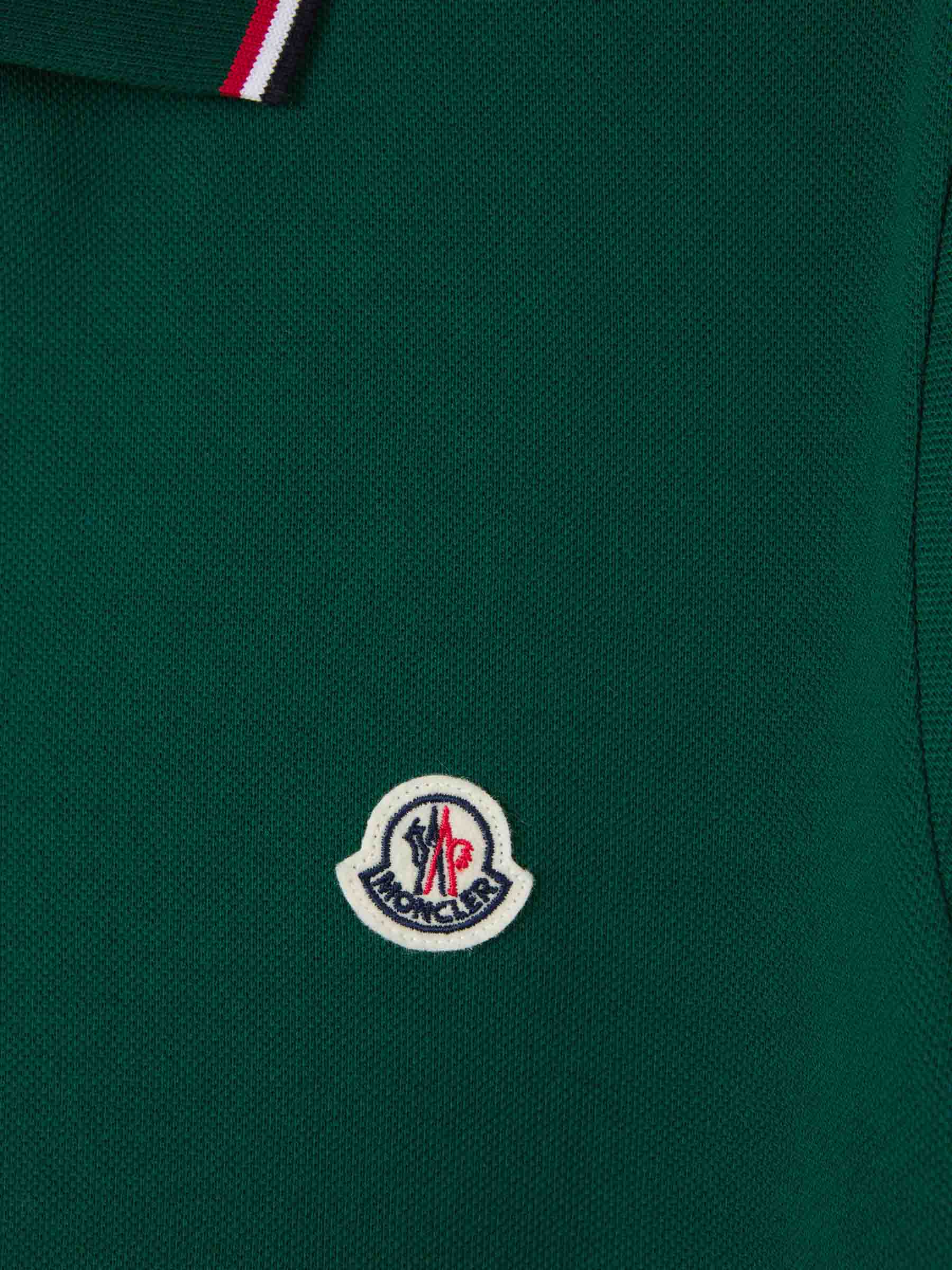 Оригінальна Tricolor Cotton Polo Moncler – збільшений вид