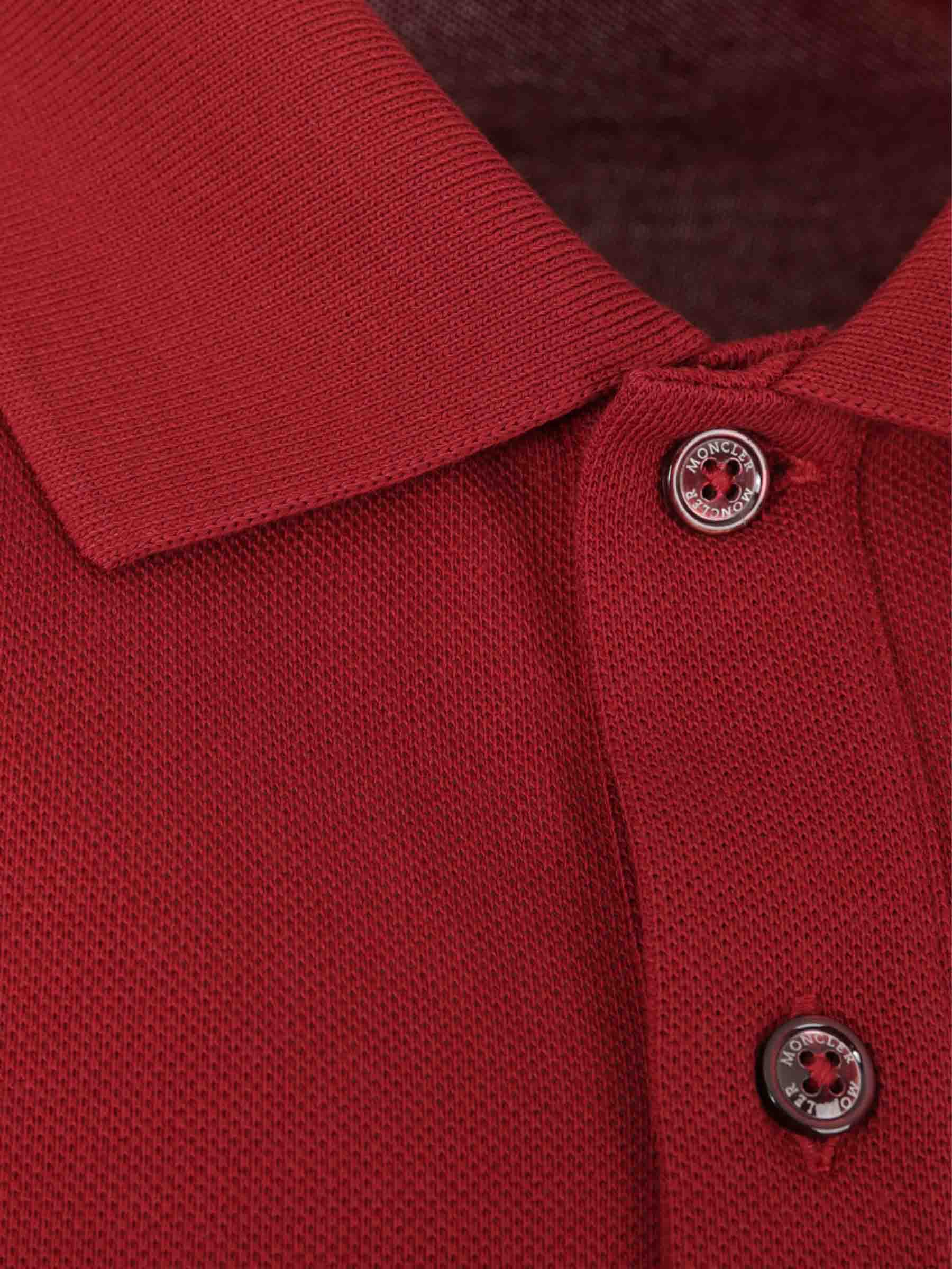 Оригінальна Piqué Patch Polo Moncler – вид ззаду