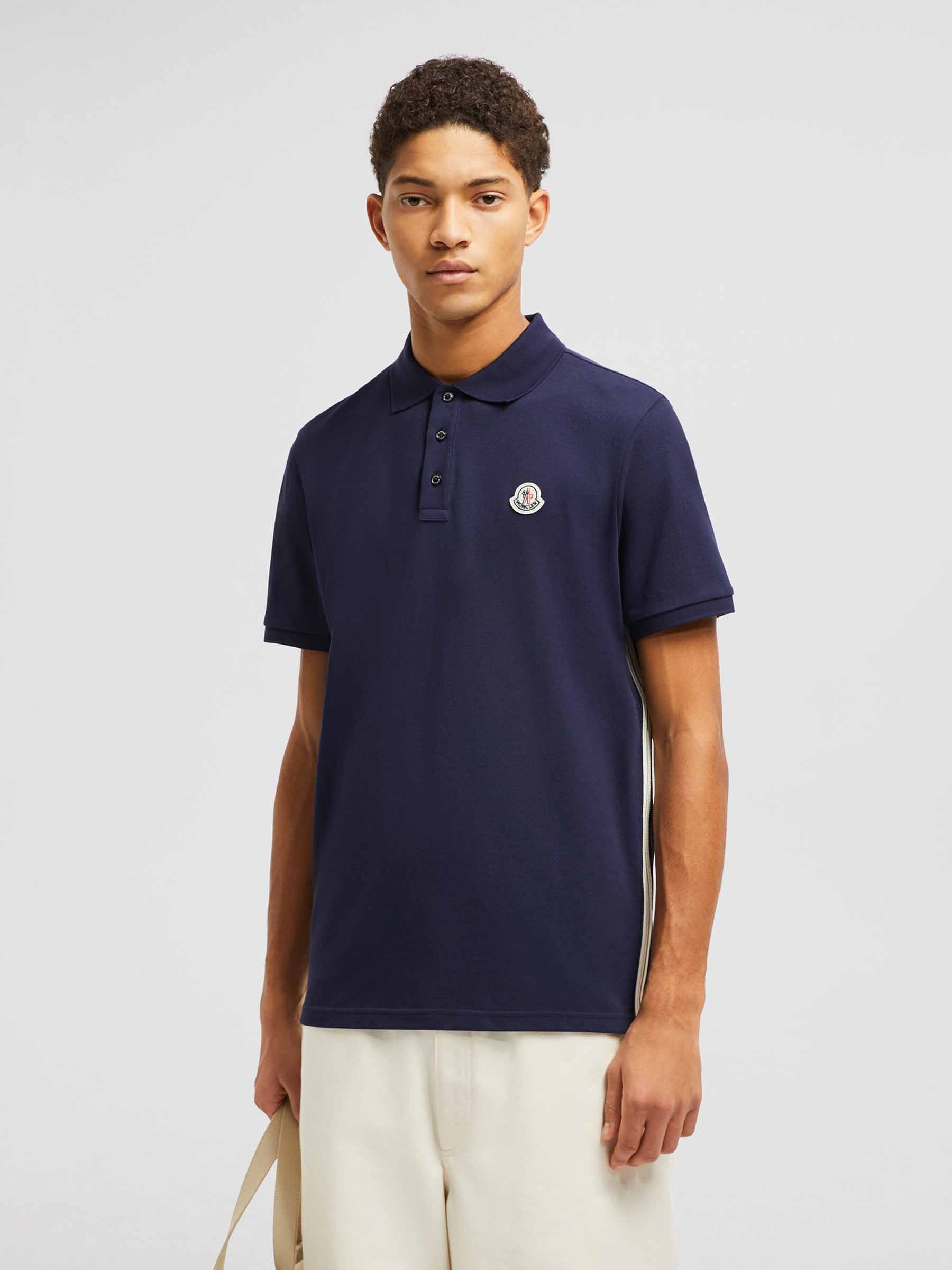 Оригінальна Piqué Patch Polo Moncler – вид ззаду