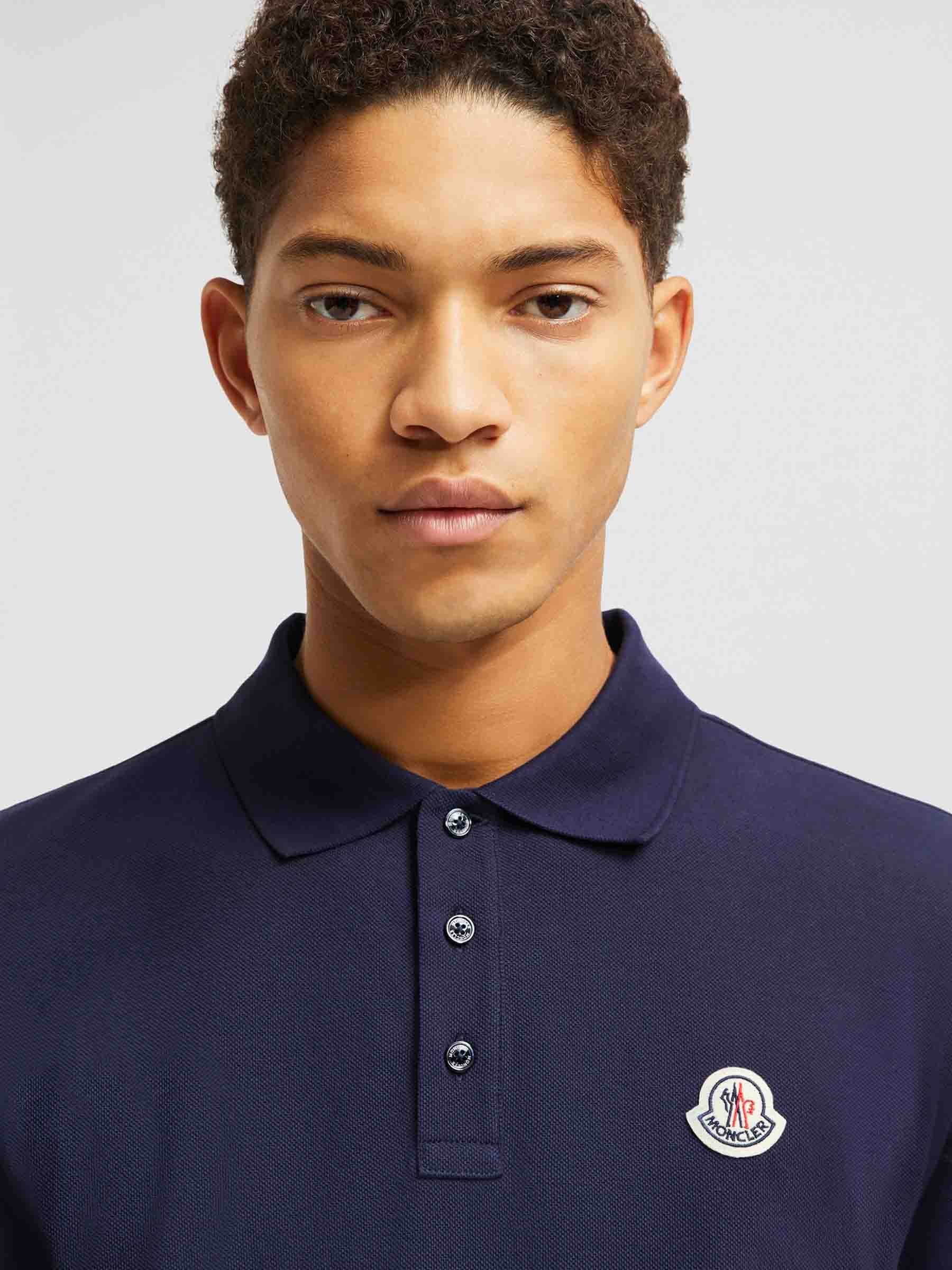 Оригінальна Piqué Patch Polo Moncler – детальний вид