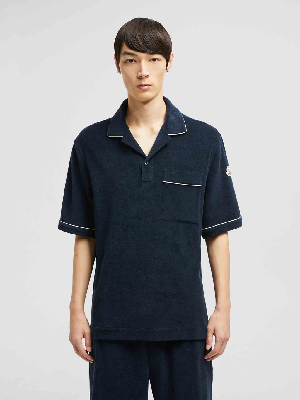 Cotton Terry Polo Moncler оригінал – Купити в Україні – вид ззаду