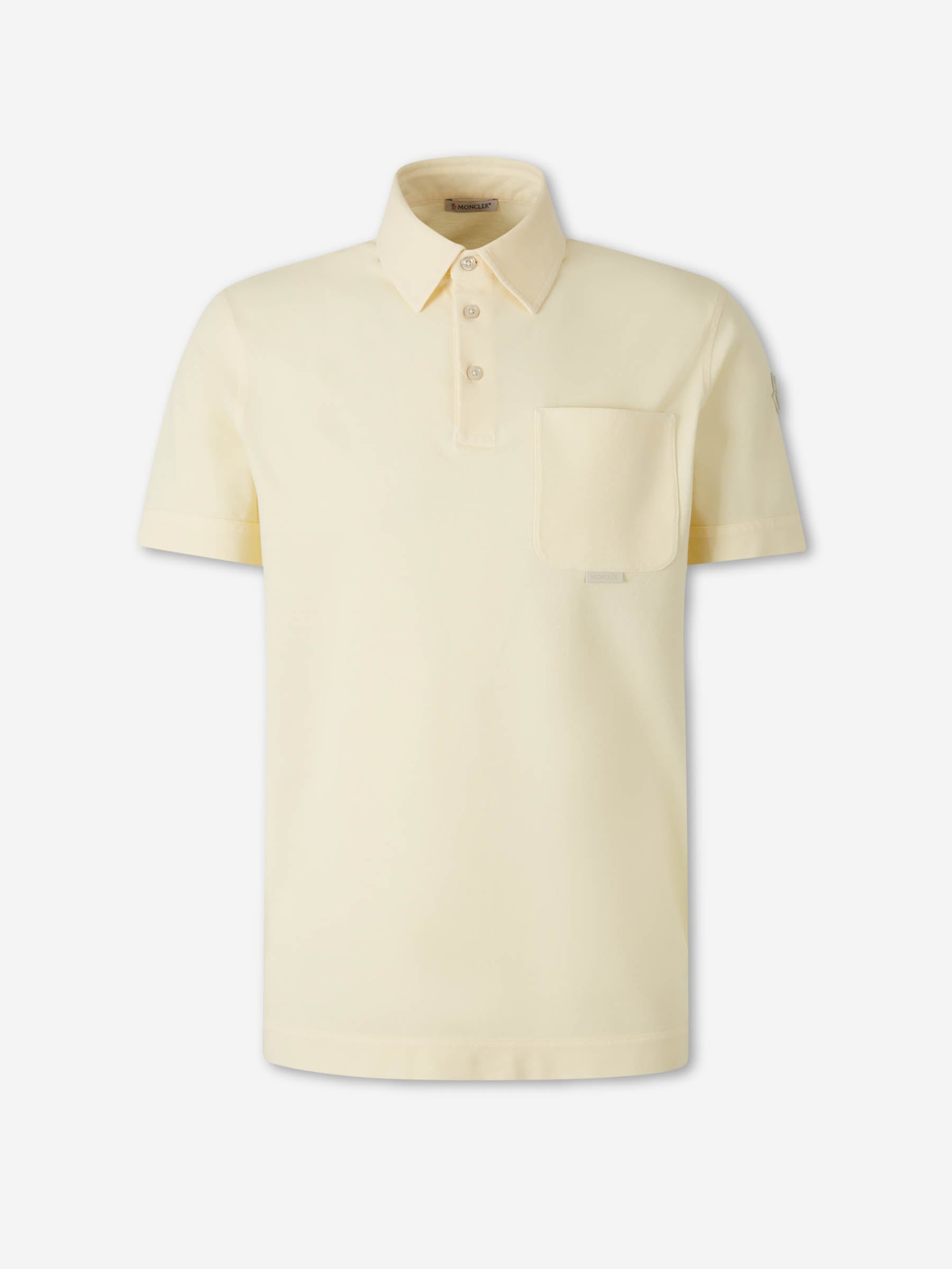 Short-Sleeve Polo Shirt Moncler – Гарантія оригінальності – боковий вид