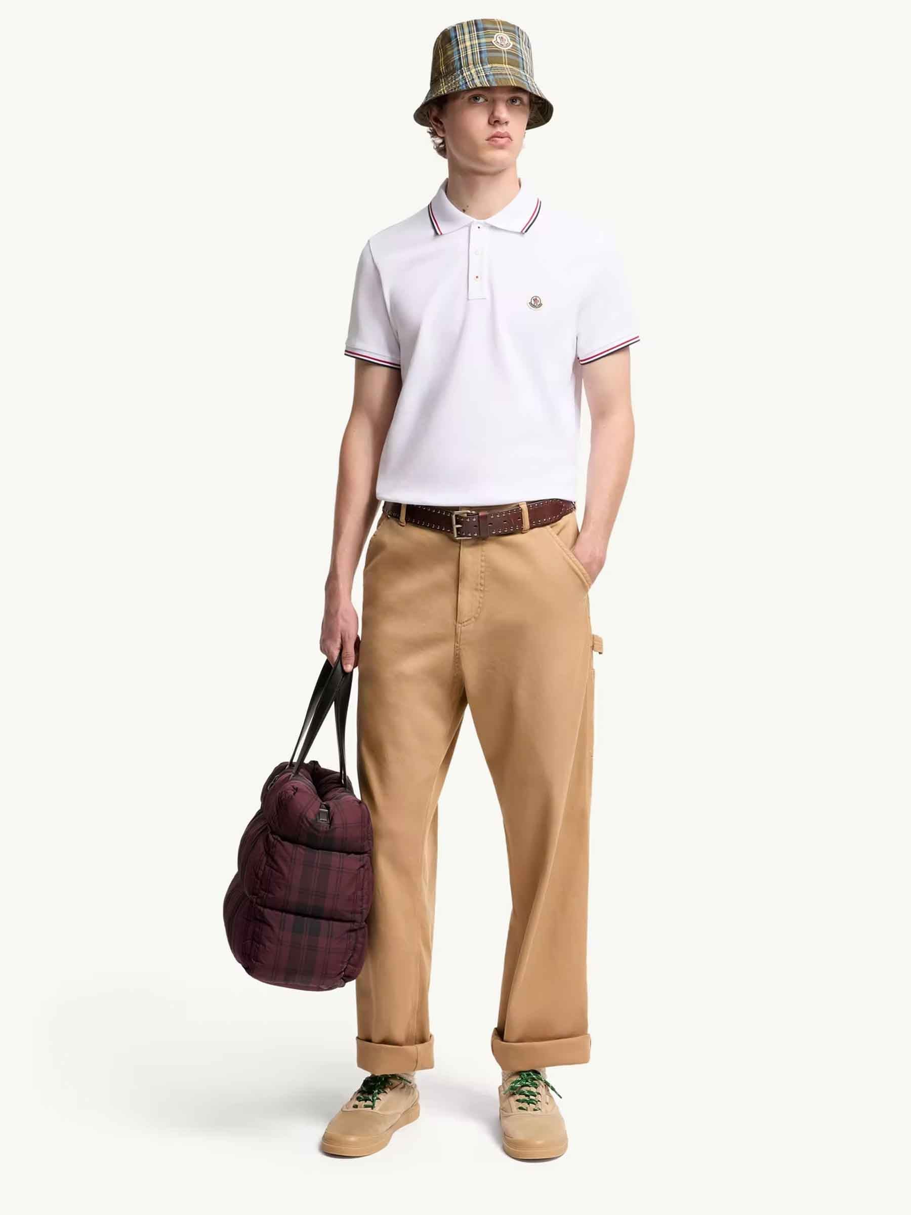 Short-Sleeve Polo Shirt Moncler – Гарантія оригінальності – вид ззаду