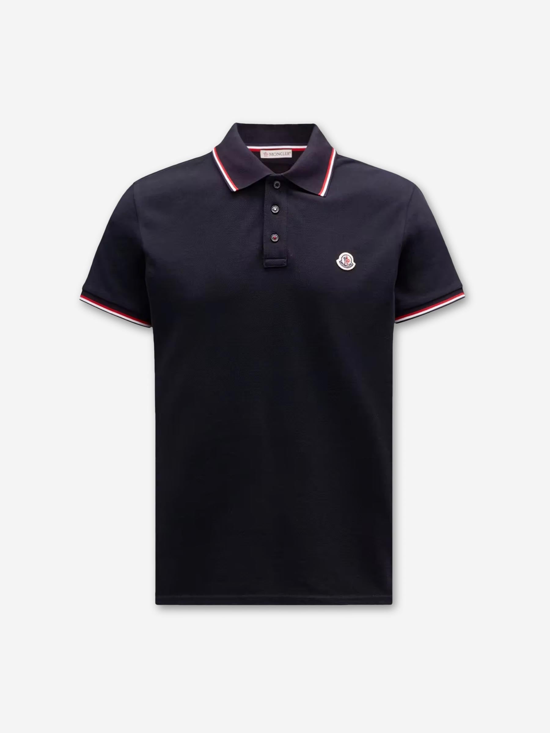 Short-Sleeve Polo Shirt Moncler – Гарантія оригінальності – боковий вид