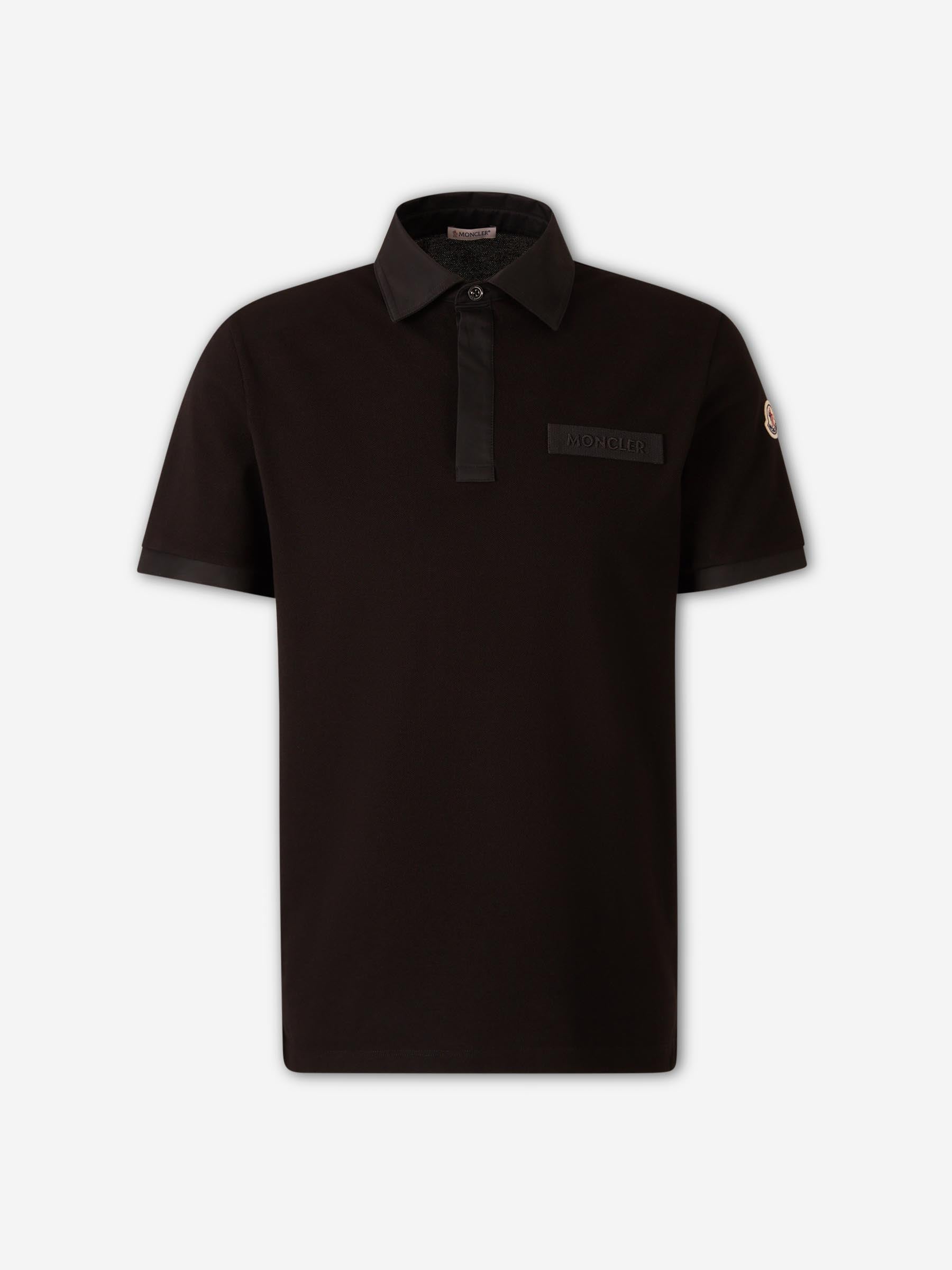 Short-Sleeve Polo Shirt Moncler – Гарантія оригінальності – боковий вид