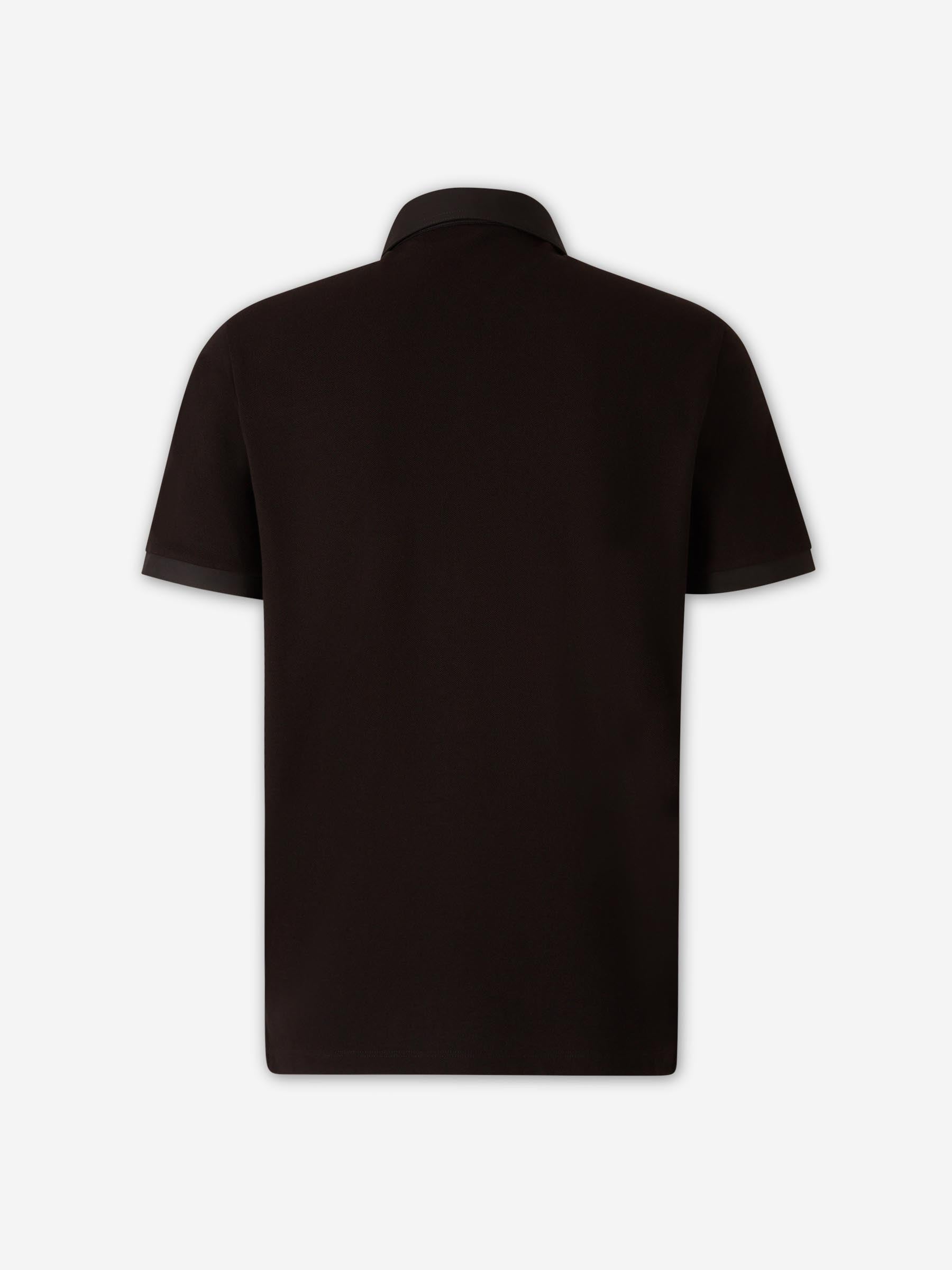 Short-Sleeve Polo Shirt Moncler – Гарантія оригінальності – вид ззаду
