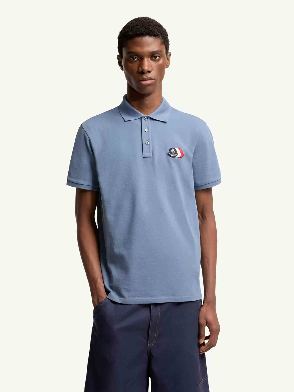Short-Sleeve Polo Shirt Moncler – Гарантія оригінальності – вид ззаду