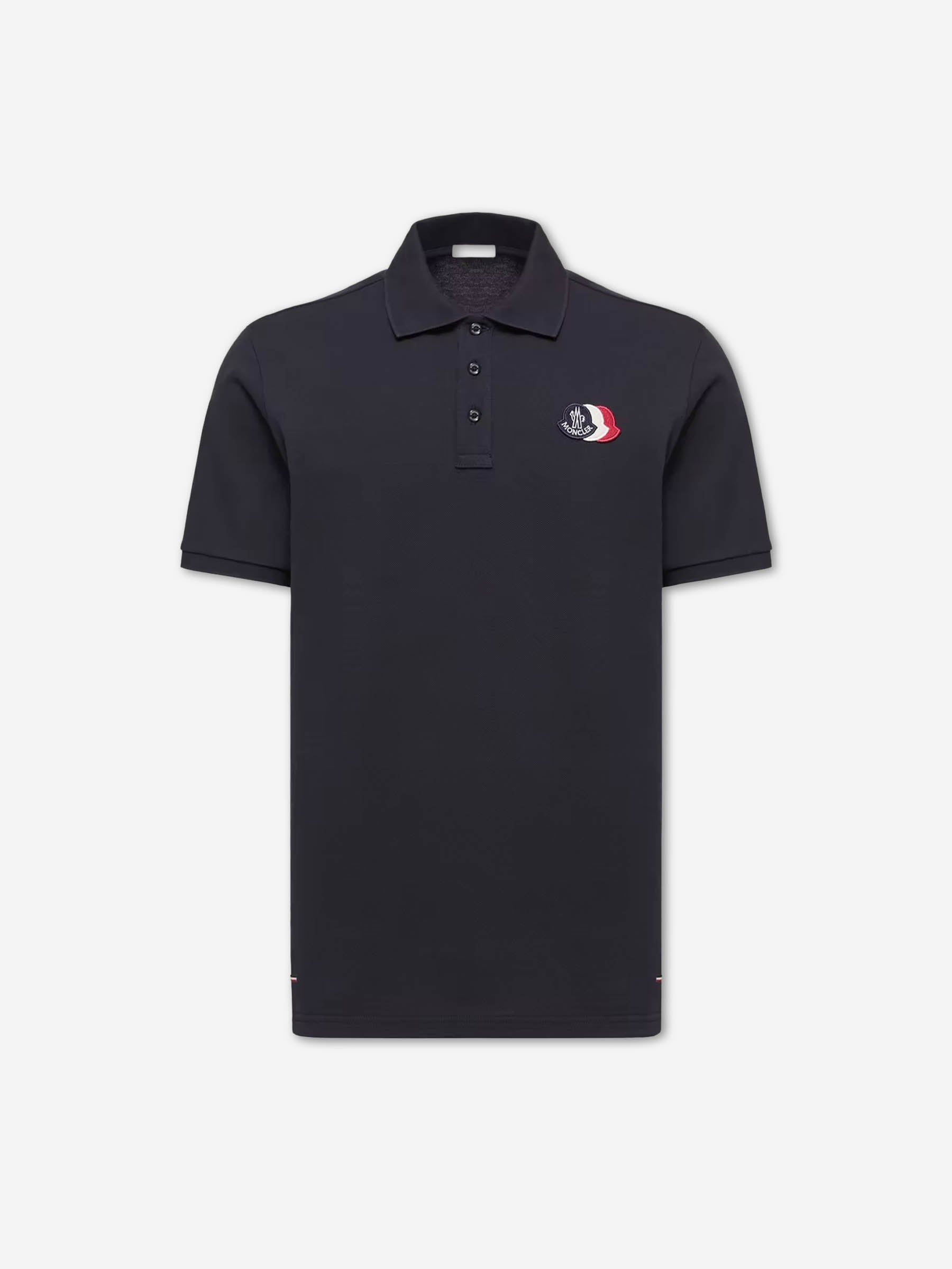 Short-Sleeve Polo Shirt Moncler – Гарантія оригінальності – боковий вид