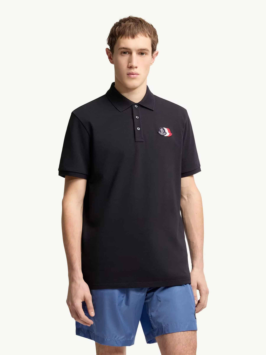 Short-Sleeve Polo Shirt Moncler – Гарантія оригінальності – вид ззаду