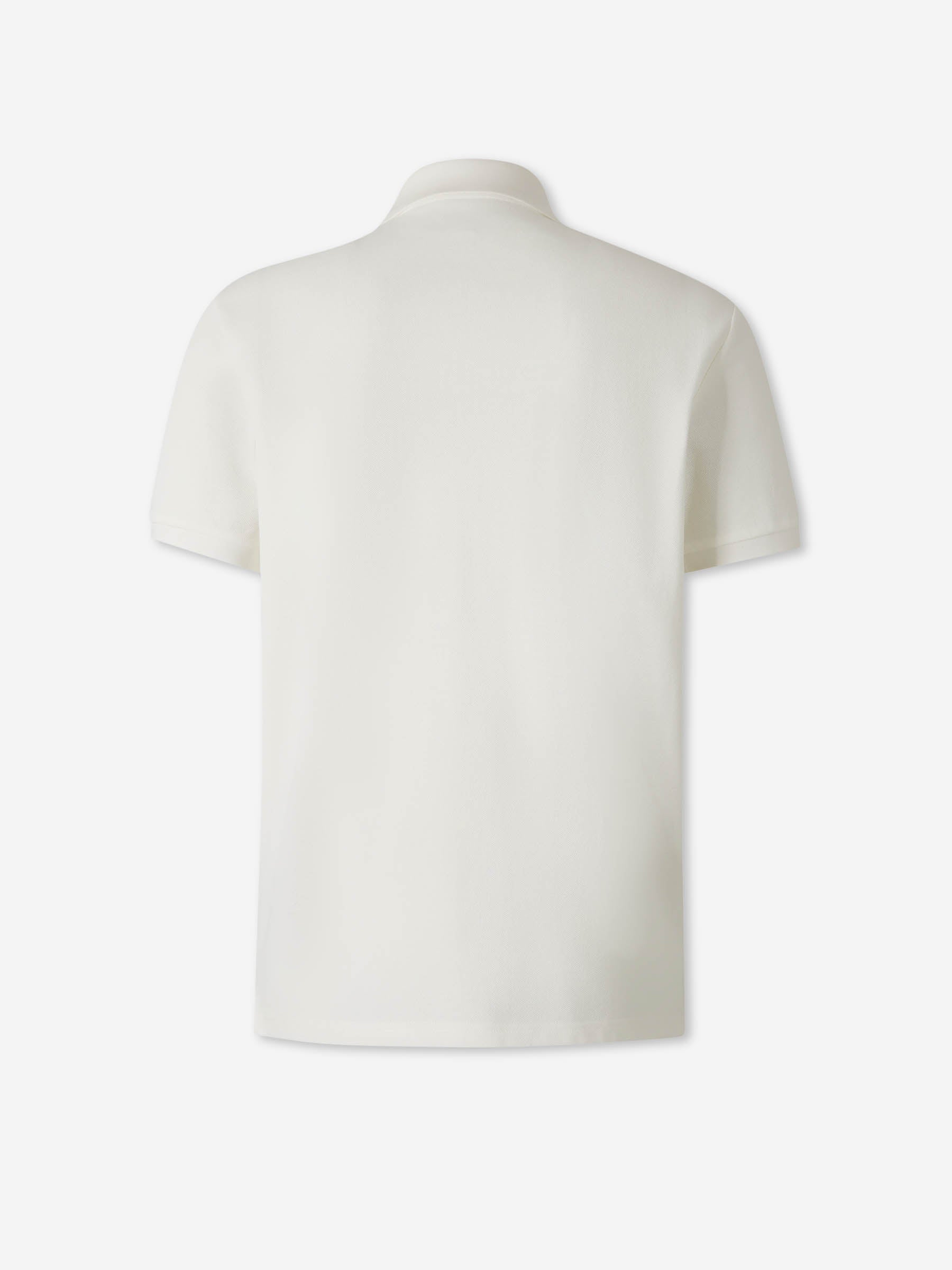 Short-Sleeve Polo Shirt Moncler – Гарантія оригінальності – вид ззаду