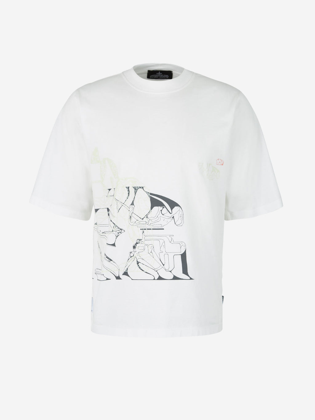 Printed Graphic T-Shirt Stone island – Гарантія оригінальності – боковий вид