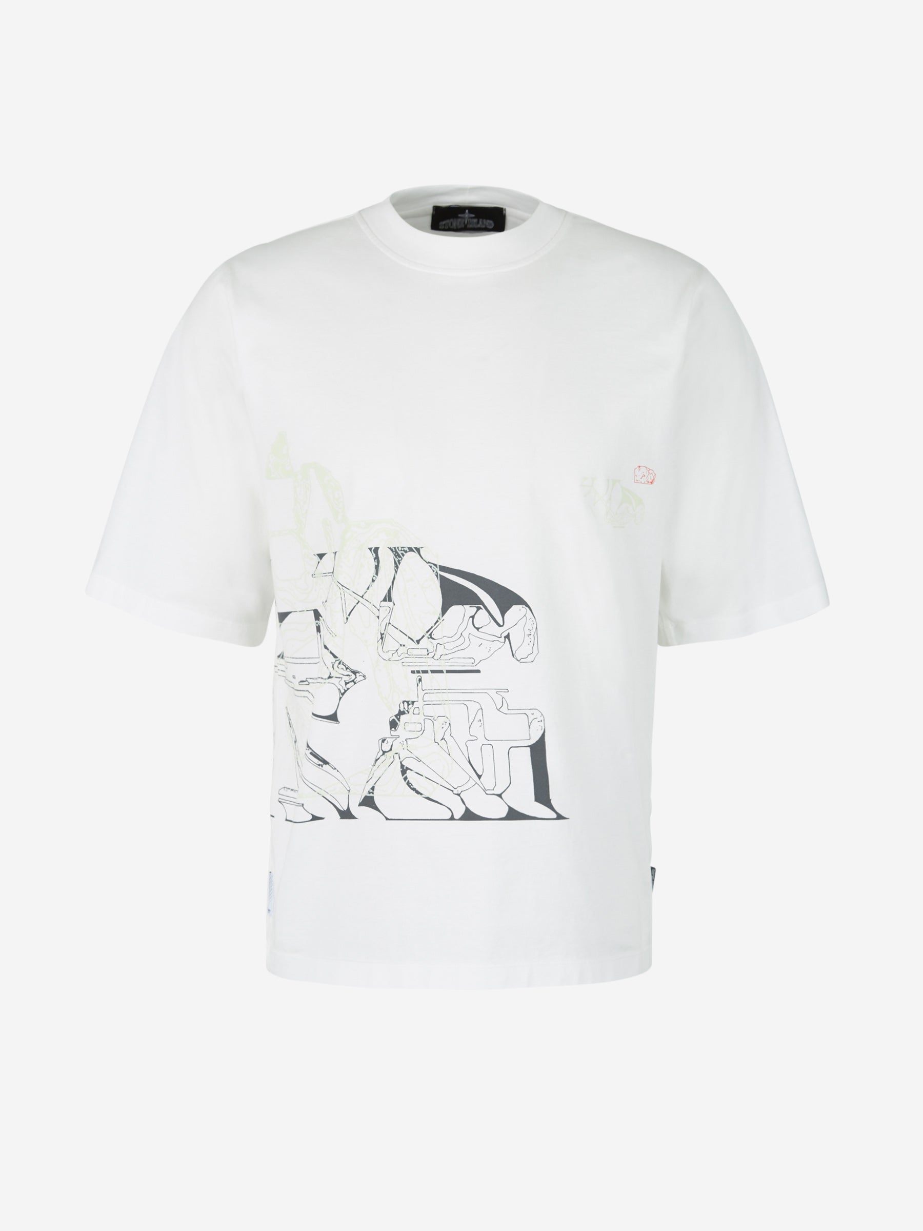 Printed Graphic T-Shirt Stone island – Гарантія оригінальності – боковий вид