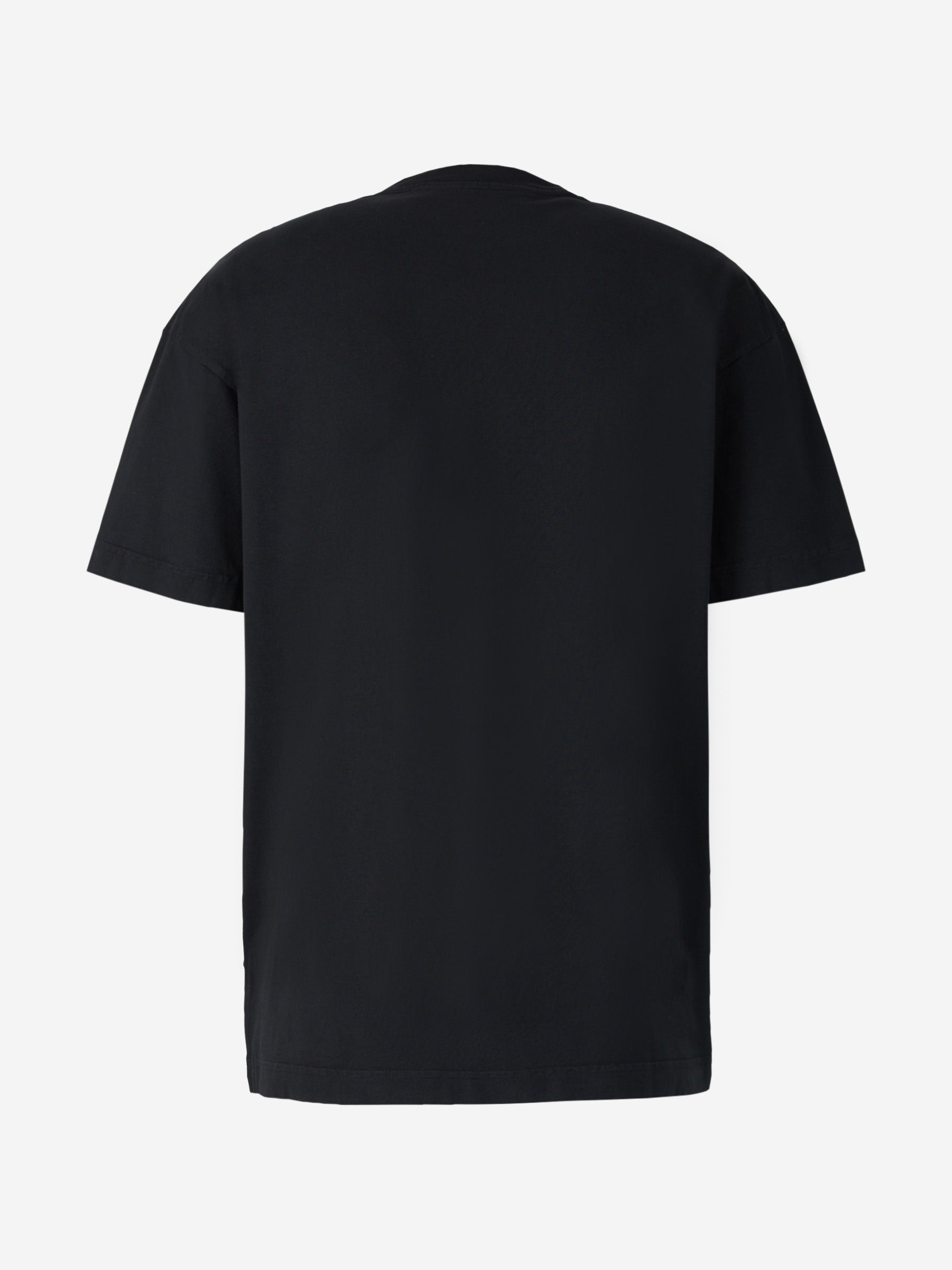 Flames Logo T-Shirt Palm angels – Гарантія оригінальності – вид ззаду