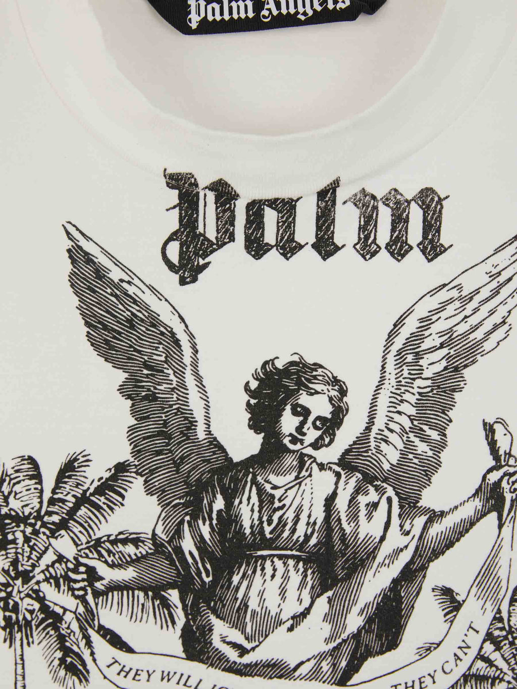 Оригінальна Logo Cotton T-Shirt Palm angels – детальний вид