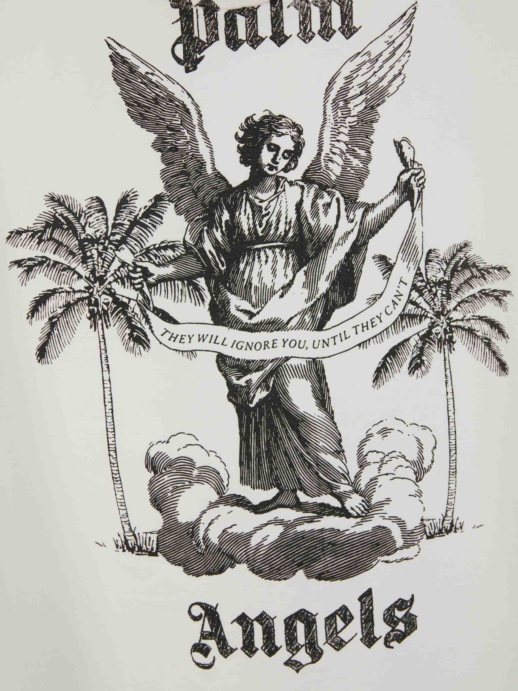 Оригінальна Logo Cotton T-Shirt Palm angels – збільшений вид
