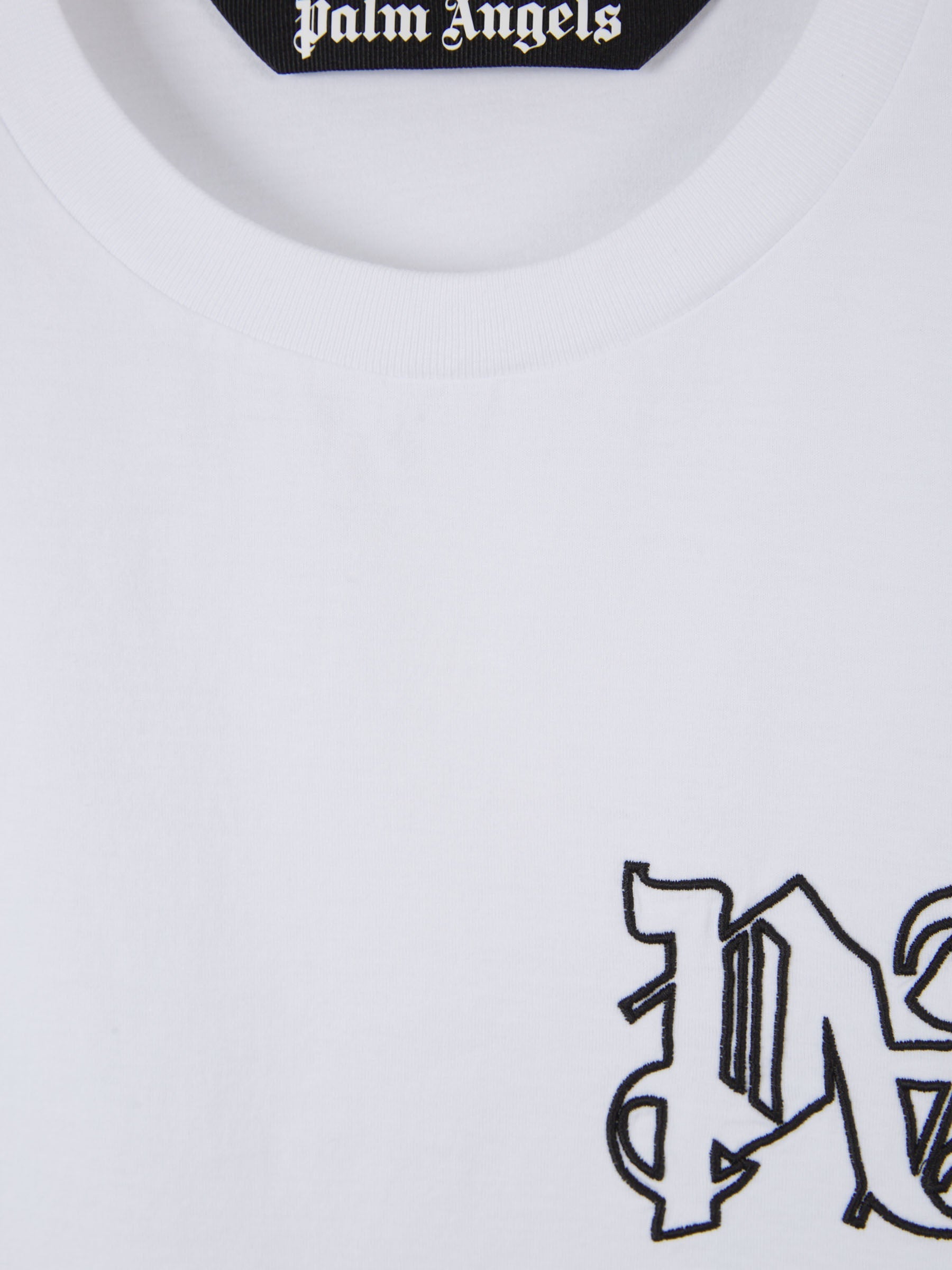 Embroidered Logo T-Shirt Palm angels – Гарантія оригінальності – детальний вид