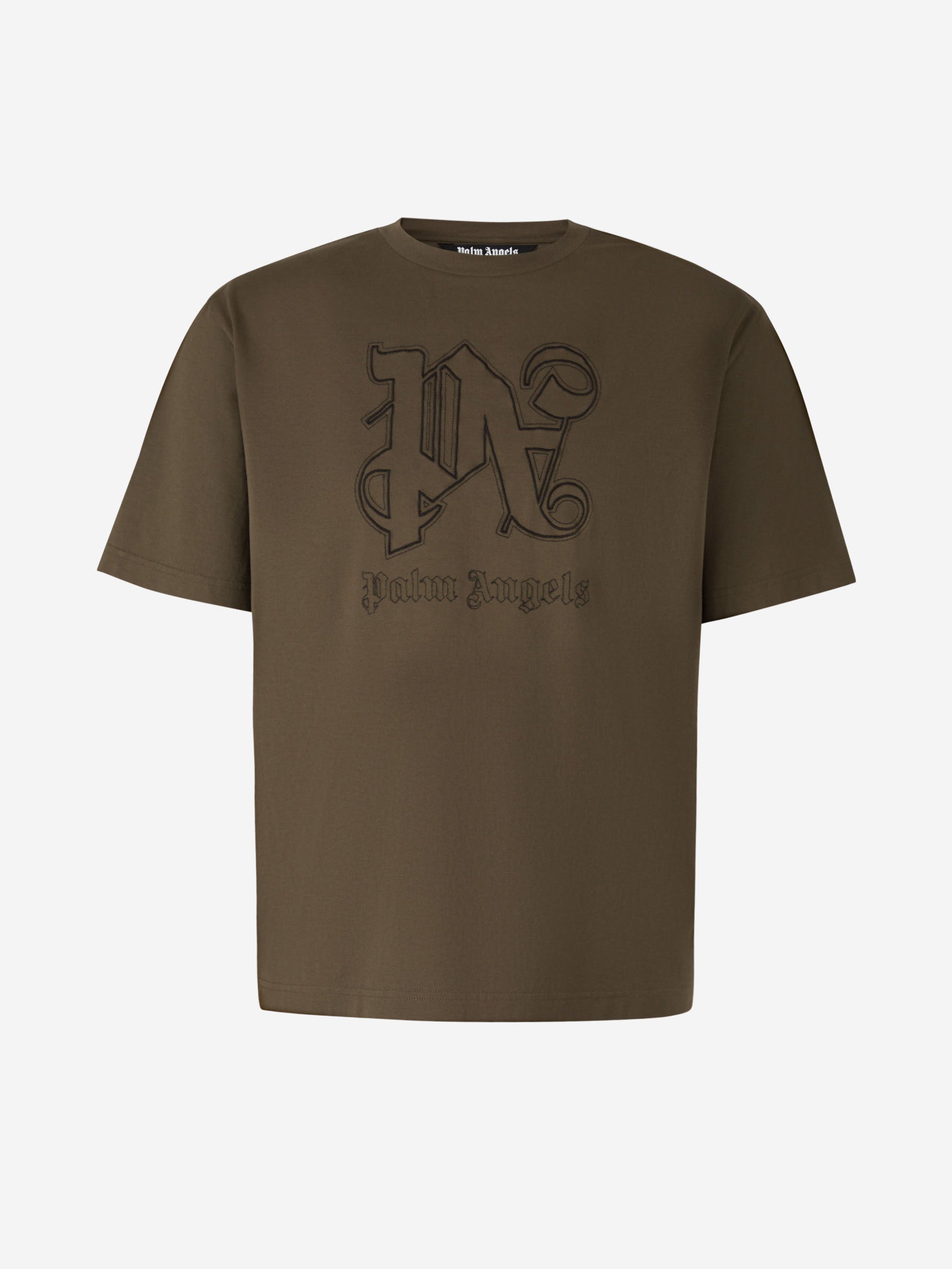 Embroidered Logo T-Shirt Palm angels – Гарантія оригінальності – боковий вид