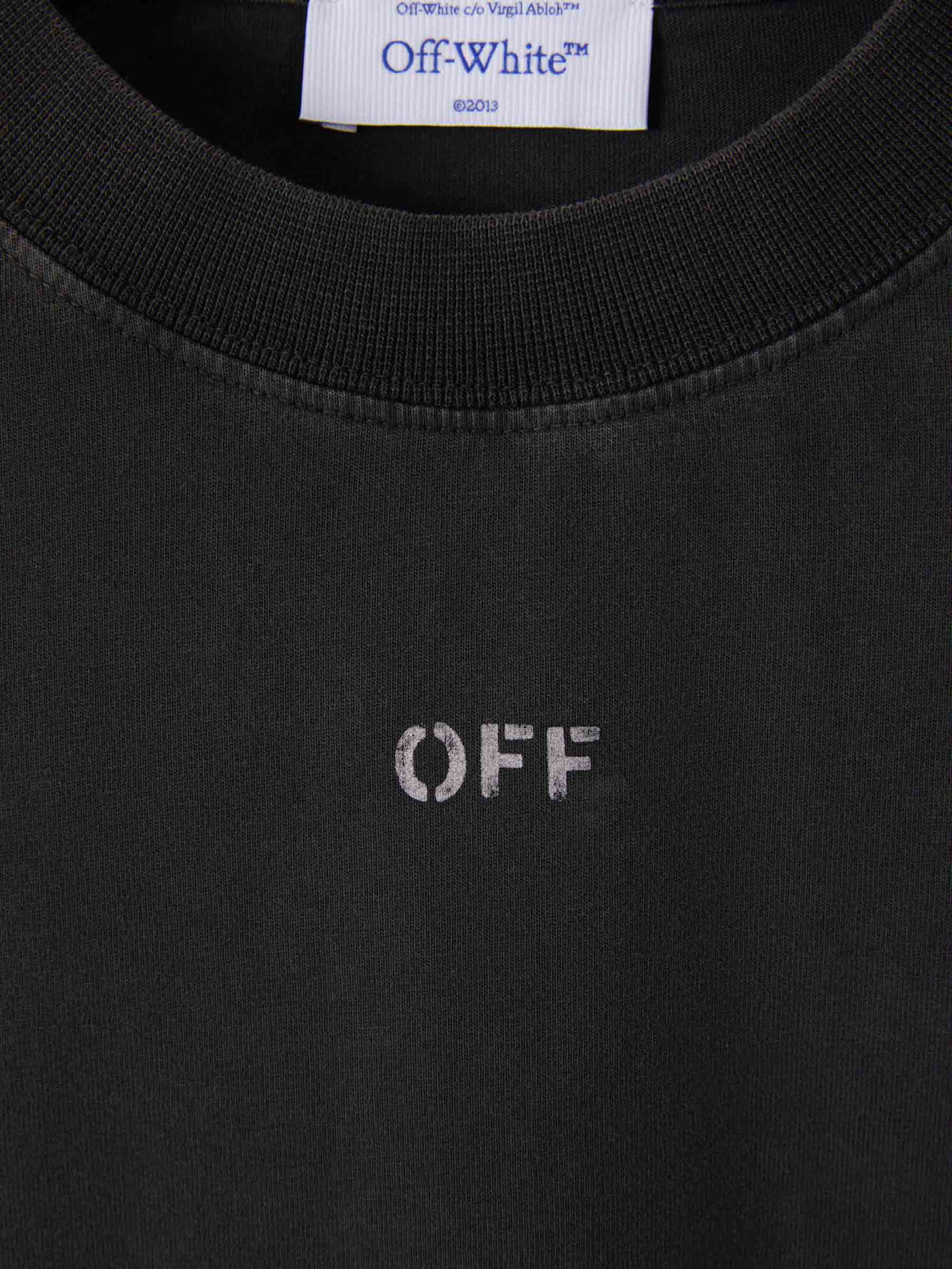 Printed Logo T-Shirt Off-white – Гарантія оригінальності – детальний вид
