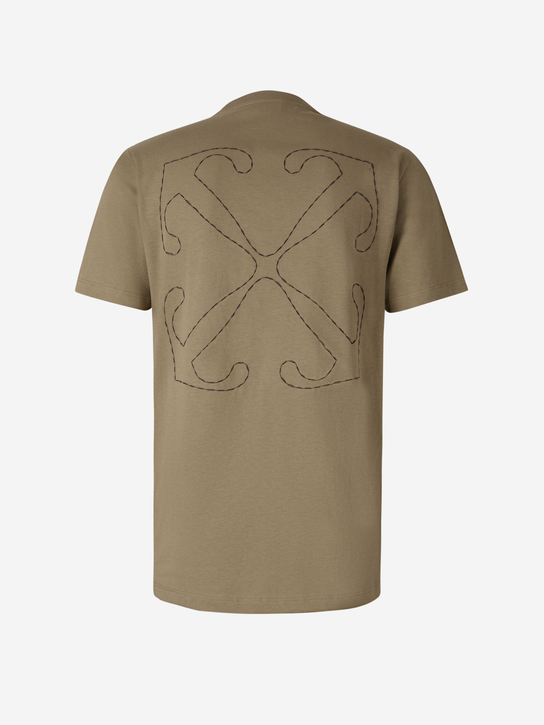 Logo Stitch T-Shirt Off-white оригінал – Купити в Україні – вид ззаду