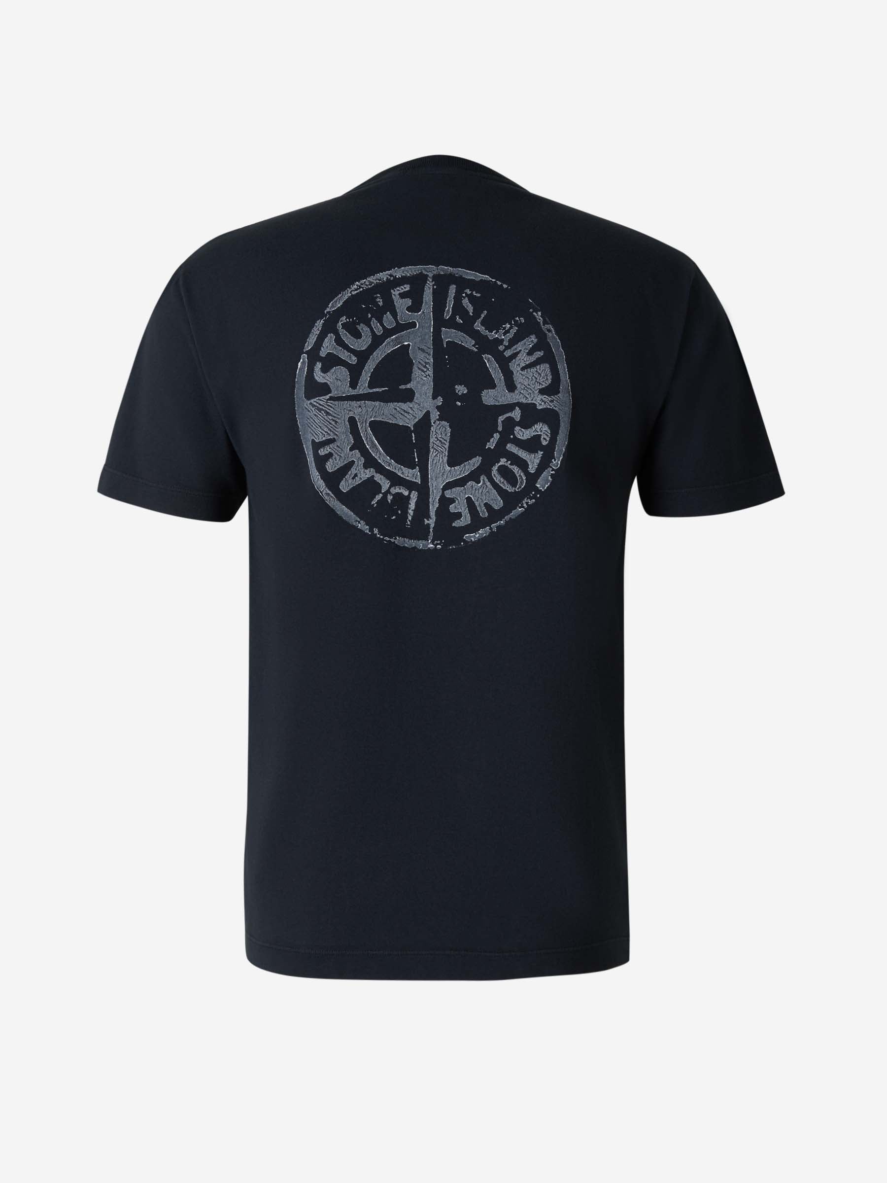 Embroidered Logo T-Shirt Stone island оригінал – Купити в Україні – вид ззаду