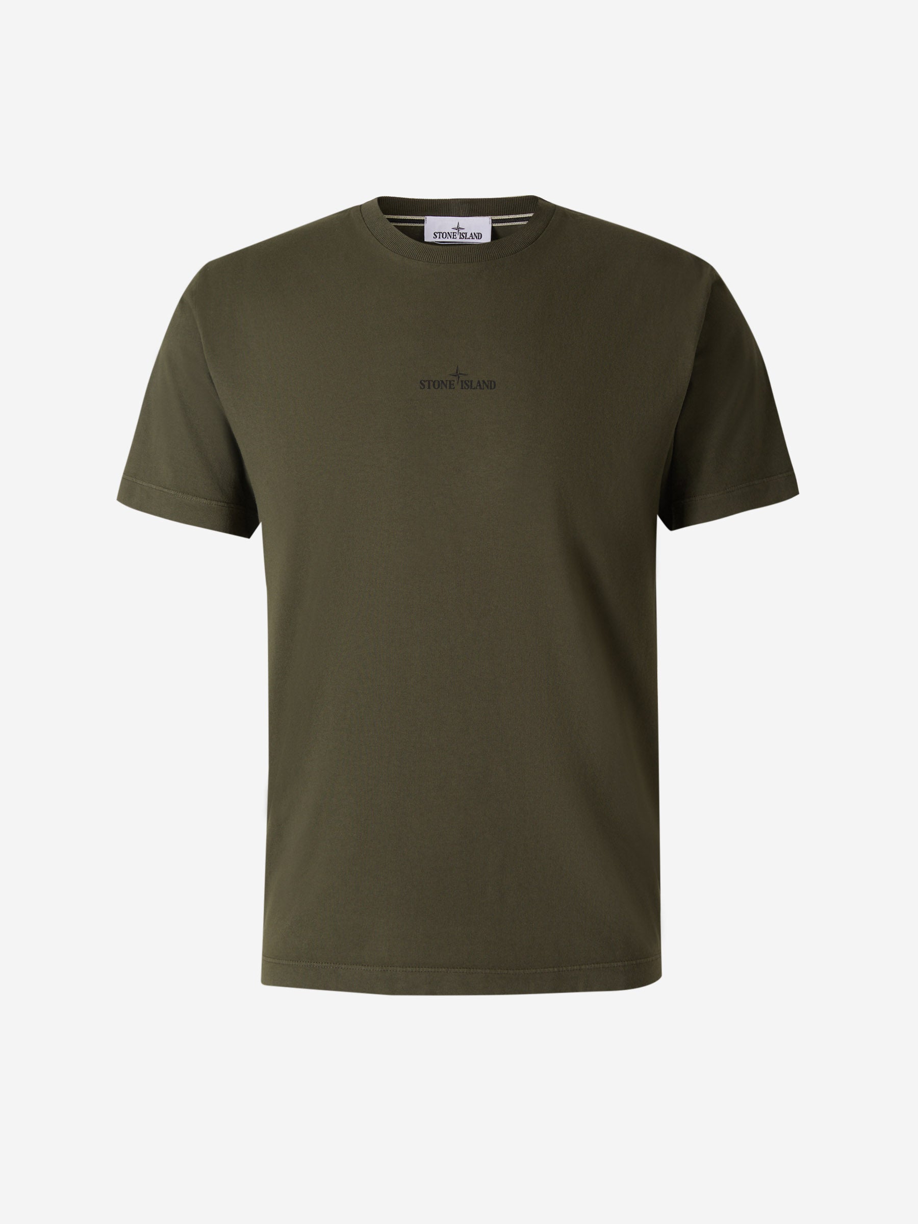 Embroidered Logo T-Shirt Stone island оригінал – Купити в Україні – боковий вид
