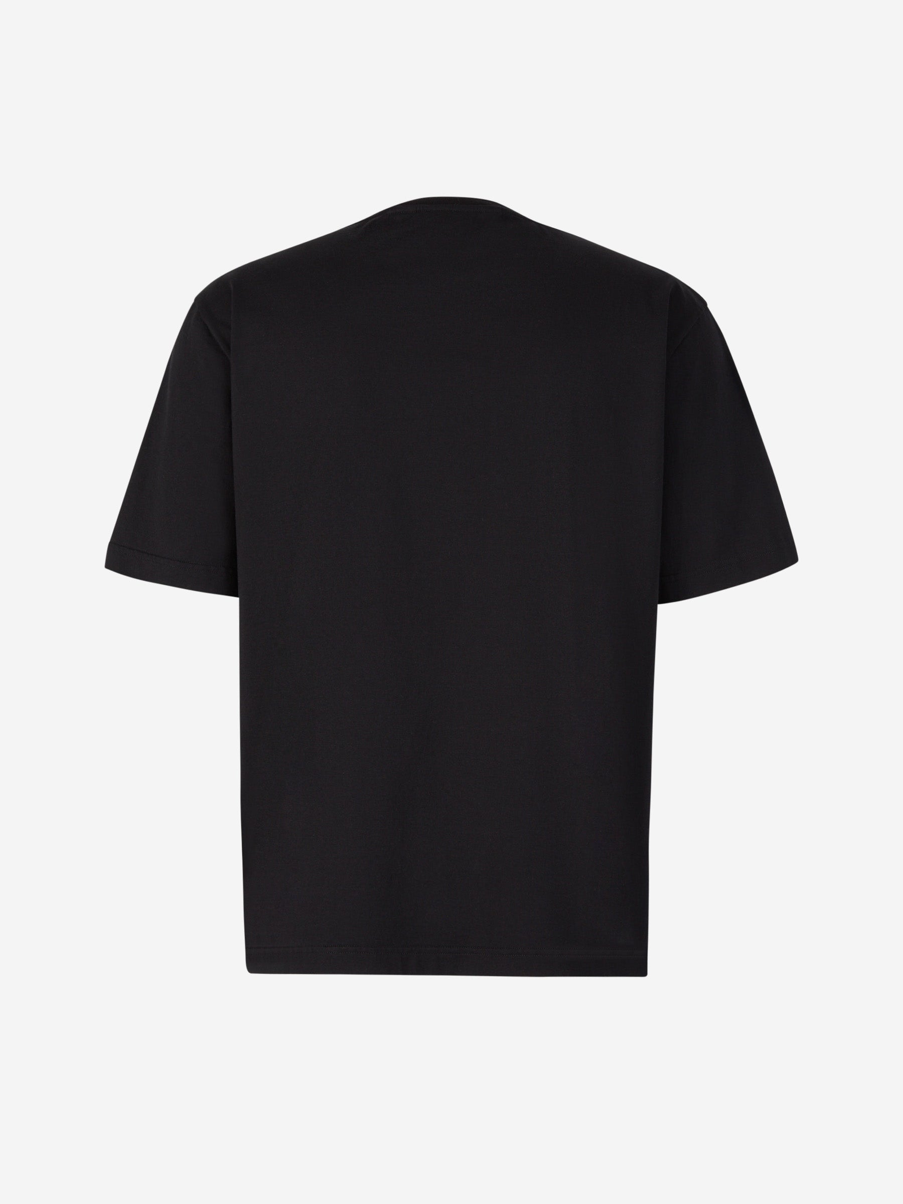 Оригінальна Logo Cotton T-Shirt Palm angels – вид ззаду