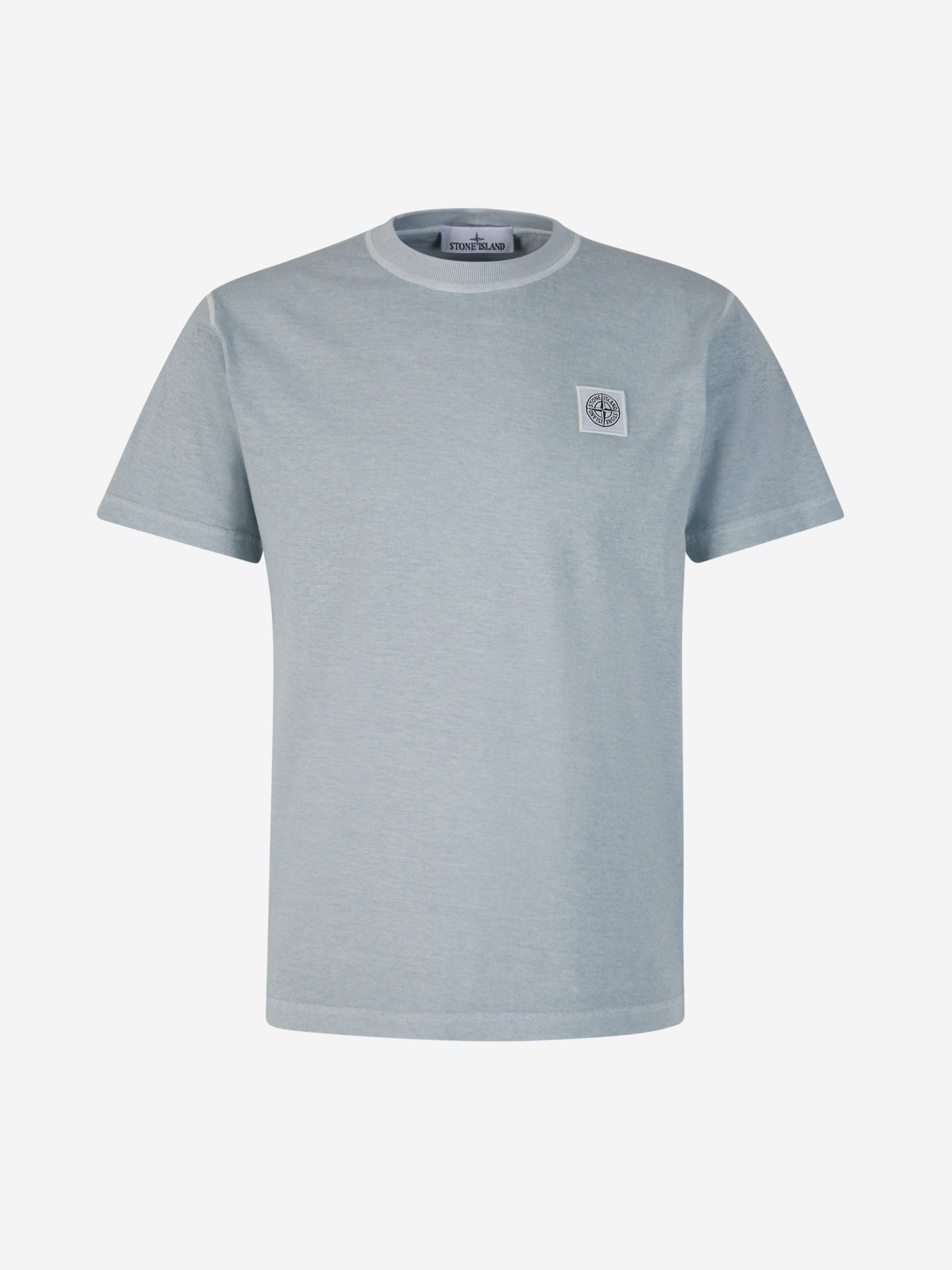Logo Cotton T-Shirt Stone island оригінал – Купити в Україні – боковий вид