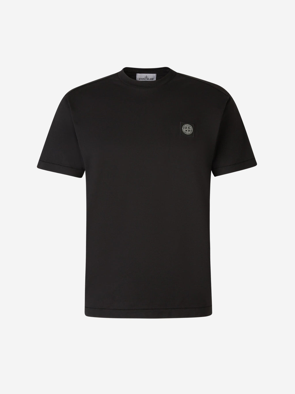 Logo Cotton T-Shirt Stone island оригінал – Купити в Україні – боковий вид