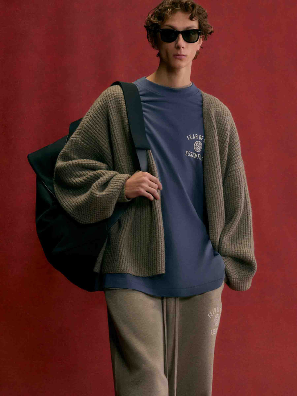 Cotton Logo T-Shirt Fear of god оригінал – Купити в Україні – вид ззаду