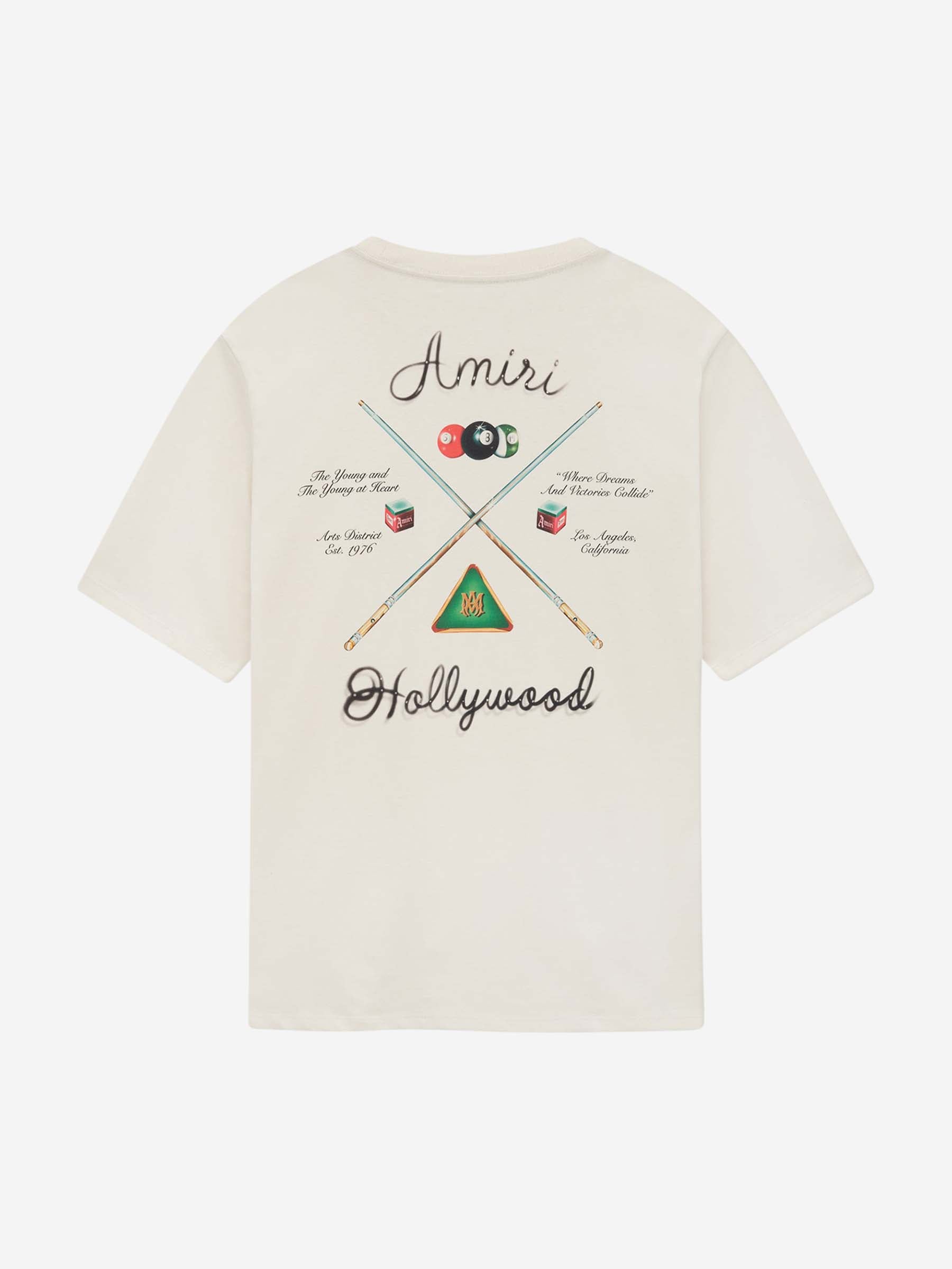Pool Cue T-Shirt Amiri оригінал – Купити в Україні – вид ззаду