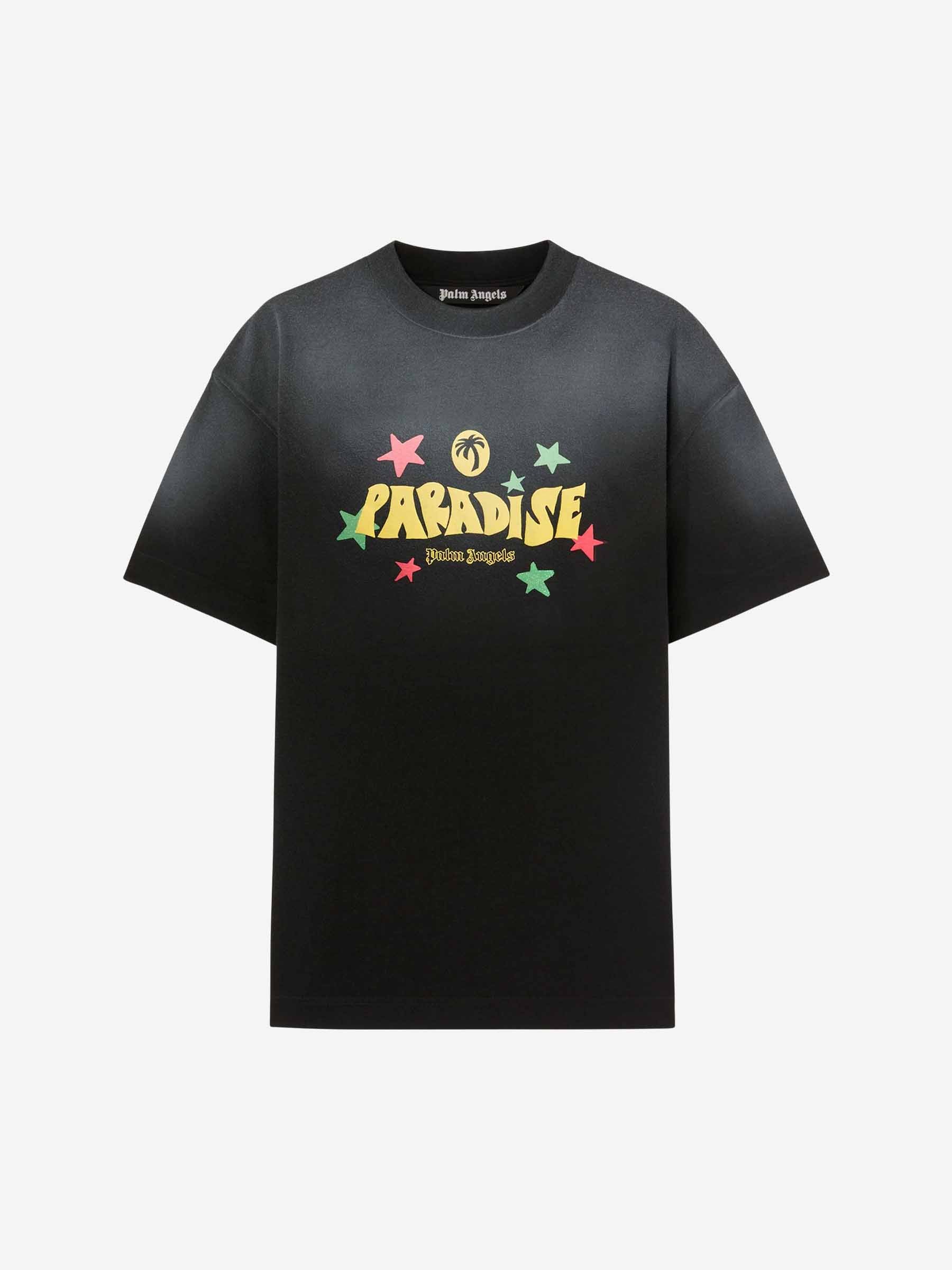 Оригінальна Paradise Print T-Shirt Palm angels – боковий вид