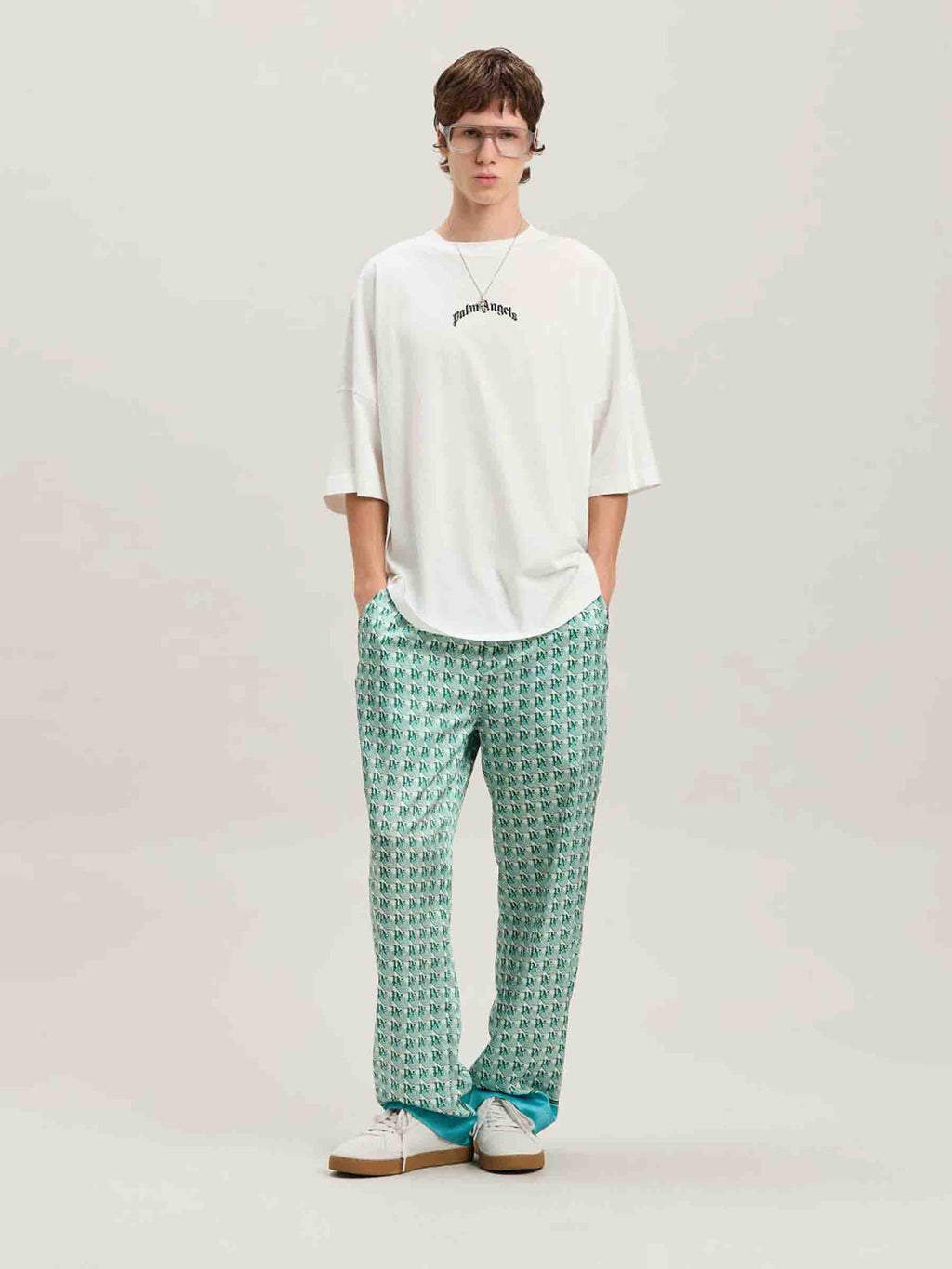 Cotton Logo T-Shirt Palm angels оригінал – Купити в Україні – вид ззаду