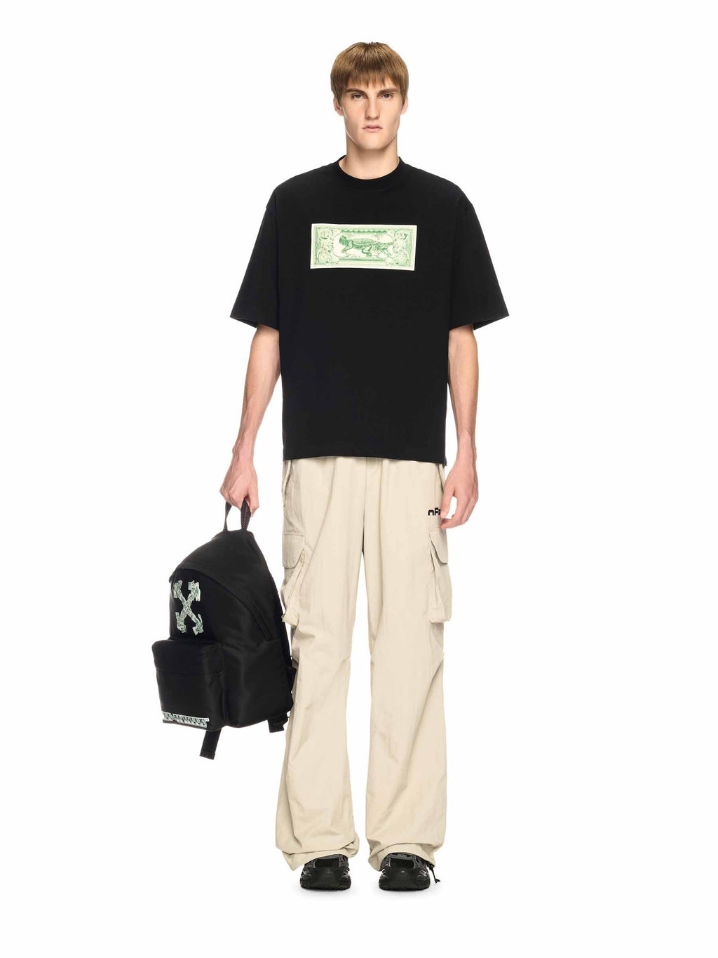 Arrow Ticket T-Shirt Off-white оригінал – Купити в Україні – вид ззаду