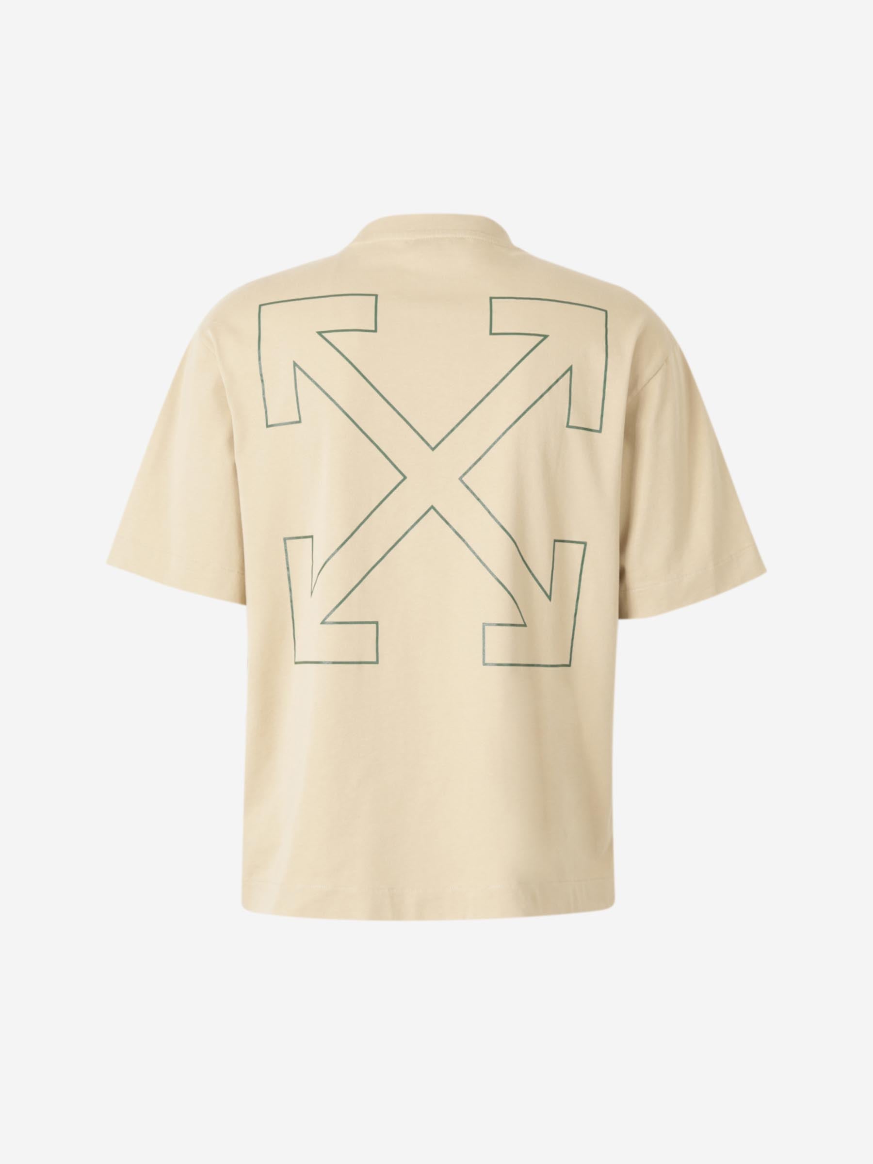Arrow Ticket T-Shirt Off-white оригінал – Купити в Україні – вид ззаду