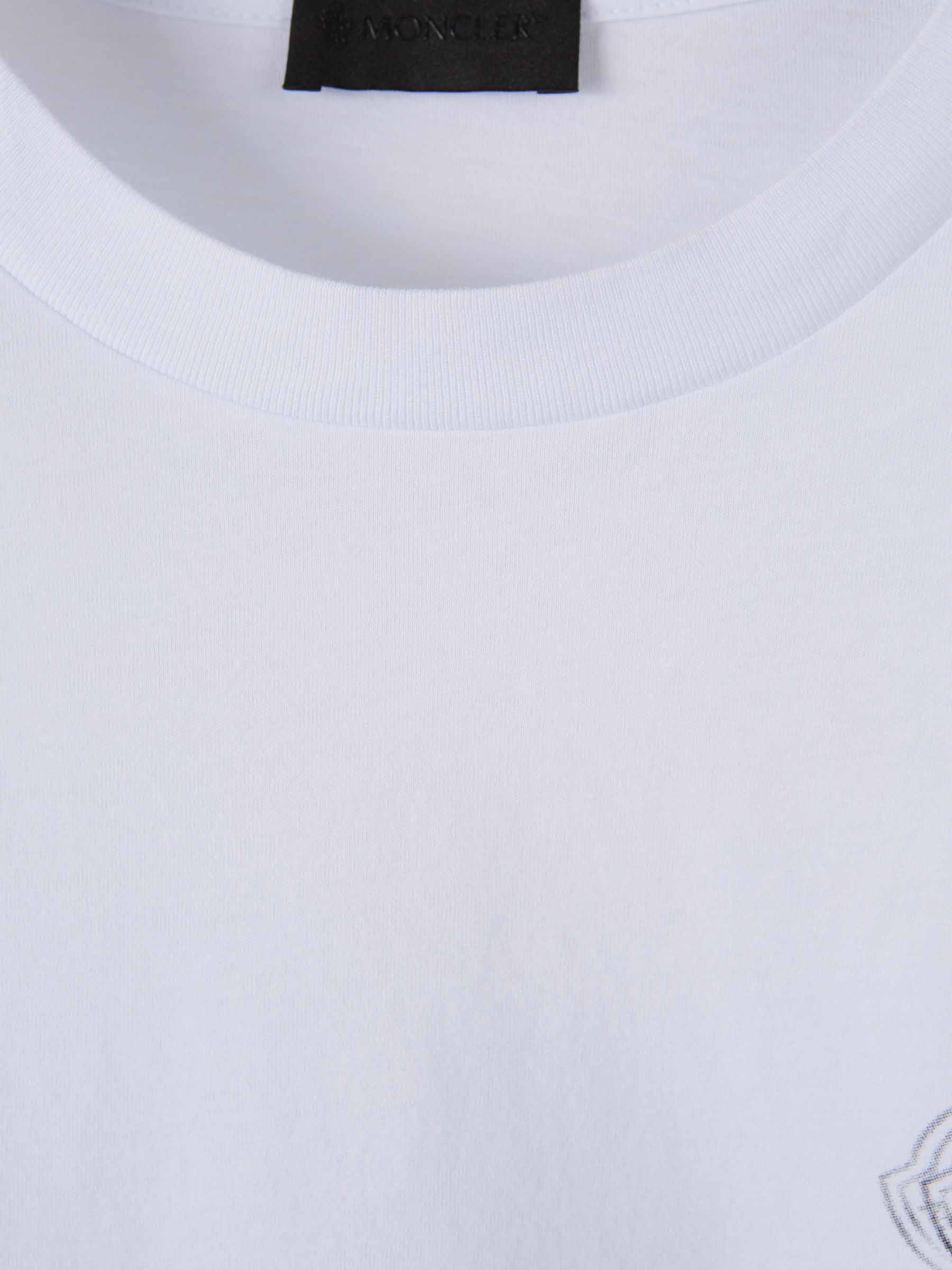 Cotton T-Shirt Logo Moncler оригінал – Купити в Україні – детальний вид