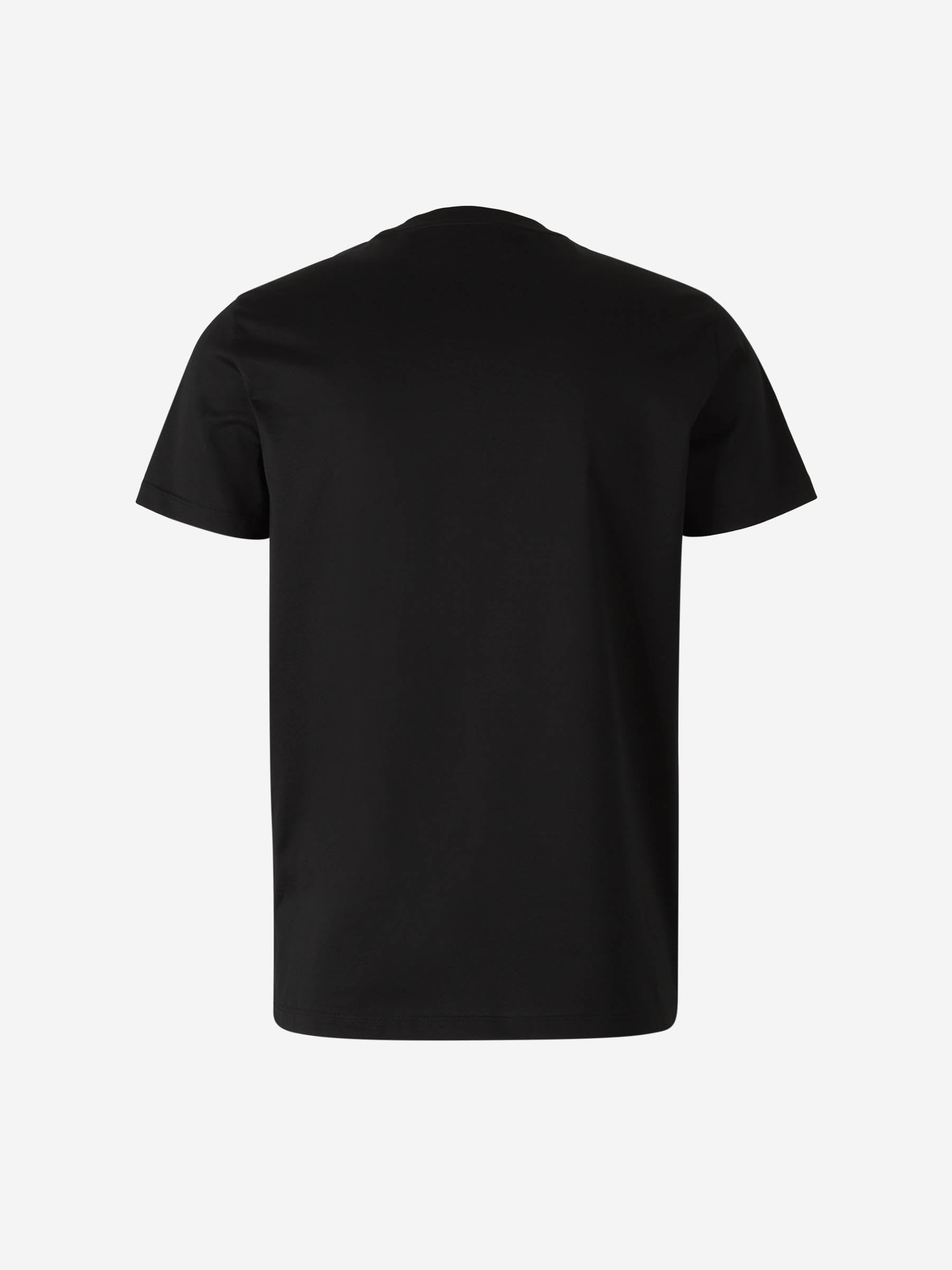 Cotton T-Shirt Logo Moncler оригінал – Купити в Україні – вид ззаду