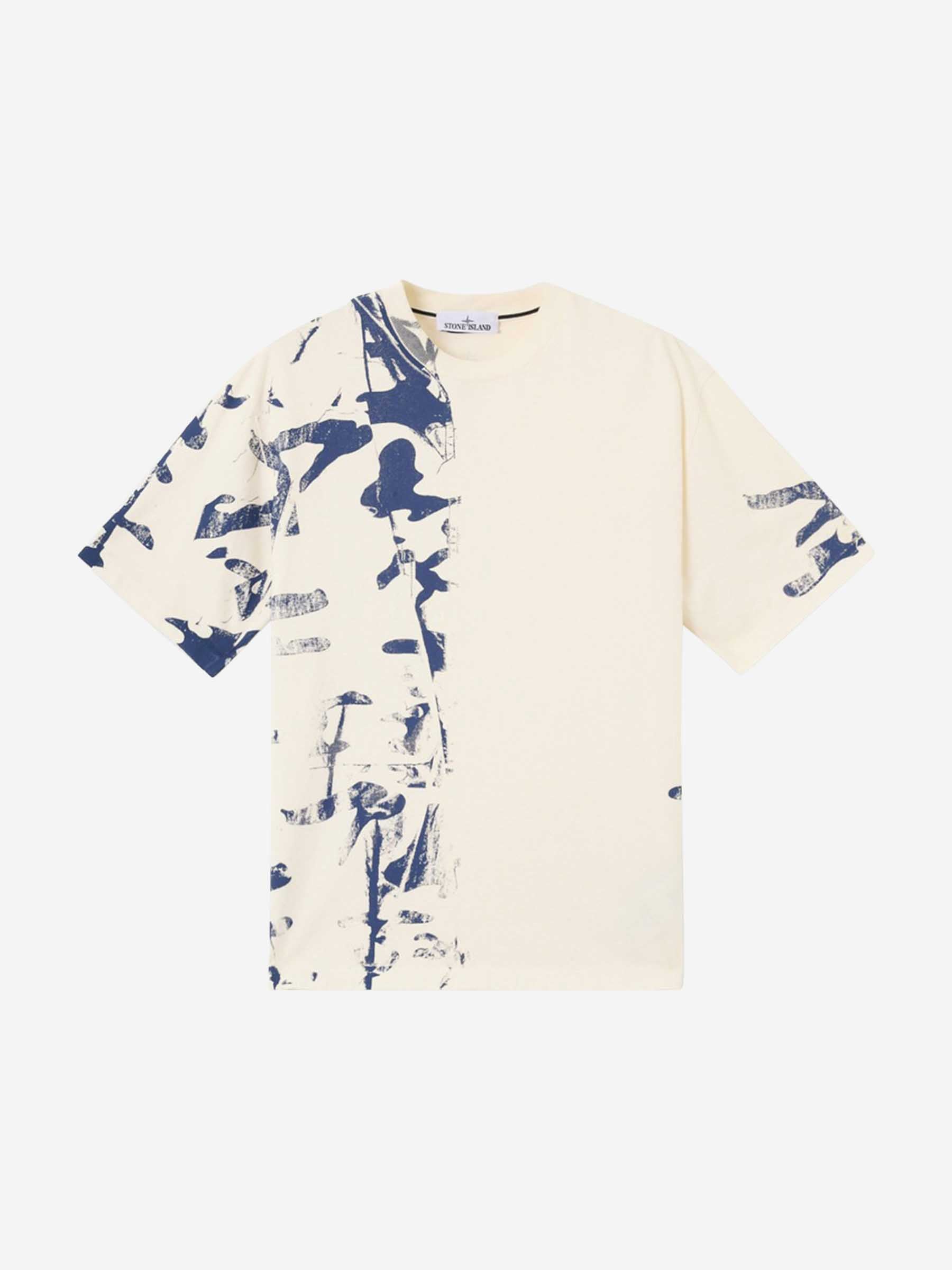 Combed Cotton T-Shirt Stone island – Гарантія оригінальності – боковий вид