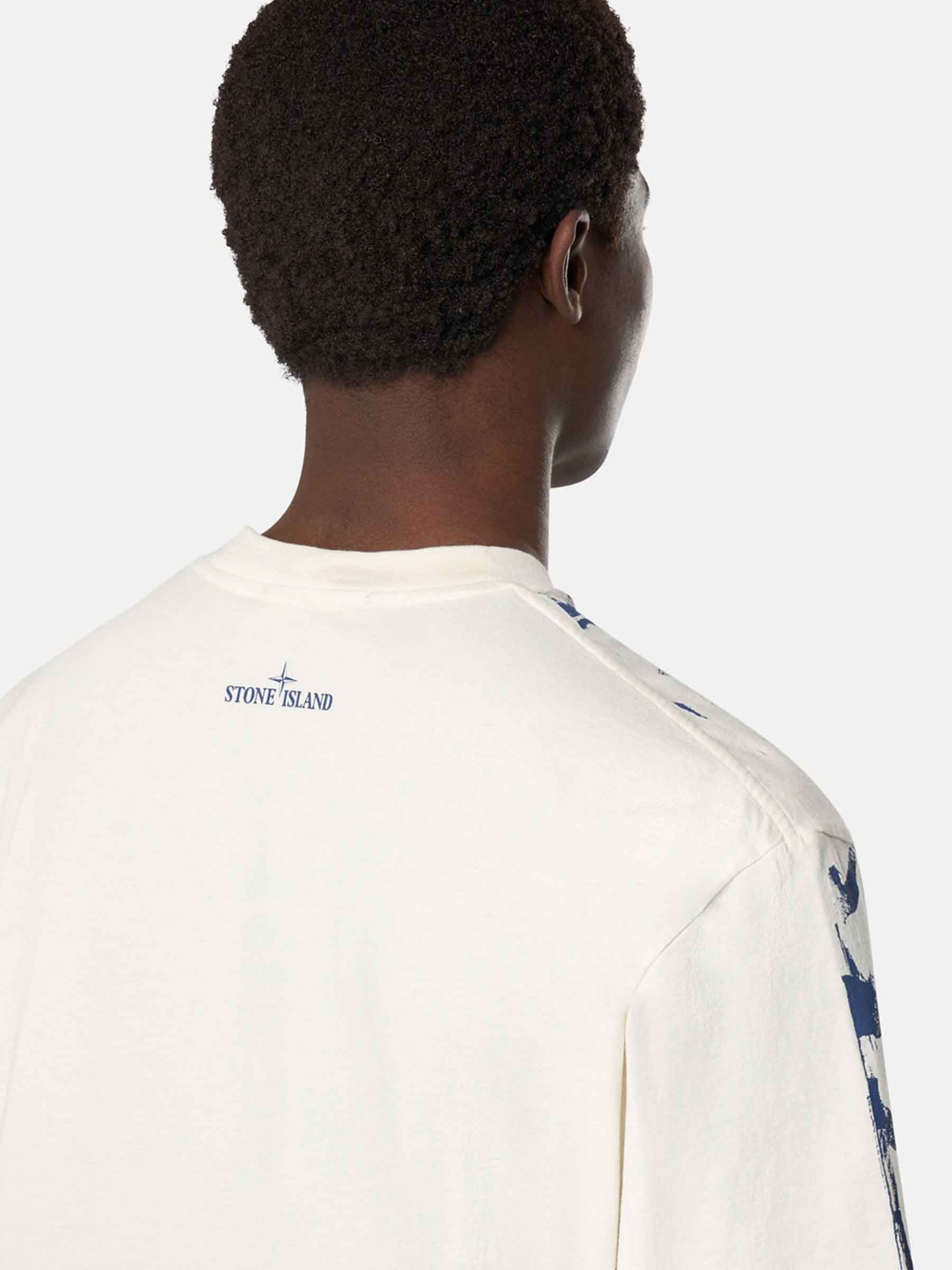 Combed Cotton T-Shirt Stone island – Гарантія оригінальності – збільшений вид
