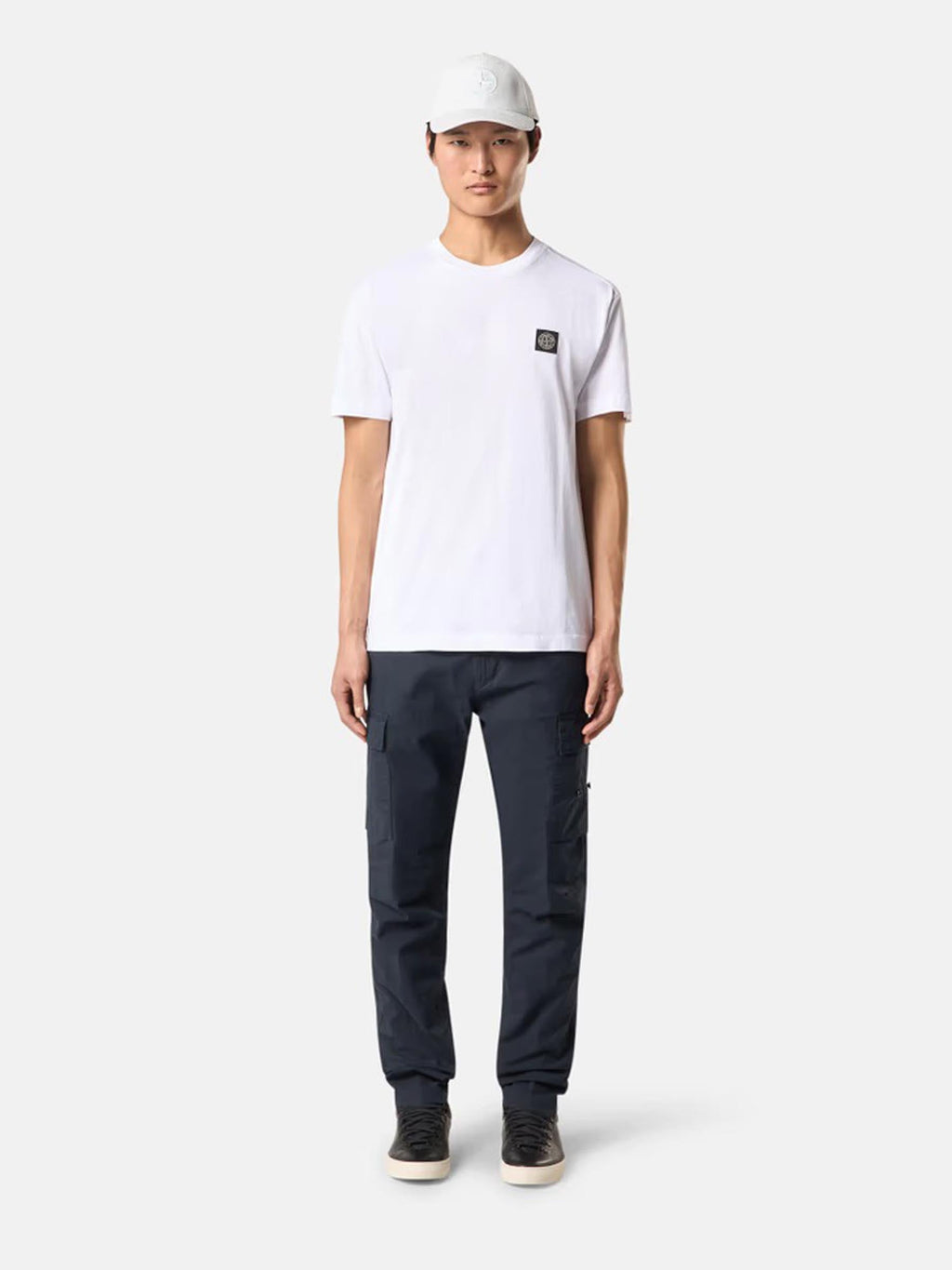 Оригінальна Cotton Logo T-Shirt Stone island – вид ззаду
